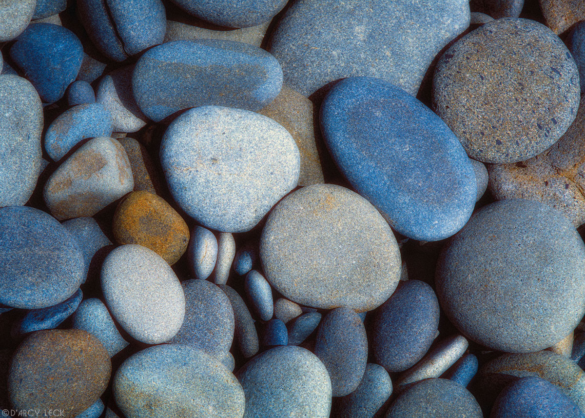 Surf polished stones along Ruby Beach, Olympic National Park, Washington