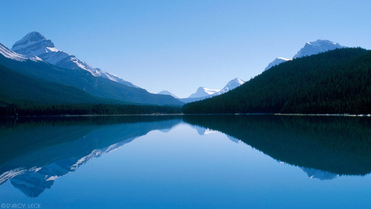 Upper Waterfowl Lake in Banff National Park, Alberta, Canada