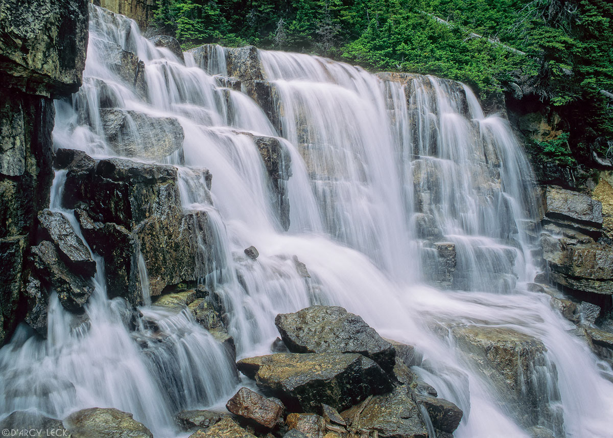 Giant Steps Waterfalls in Paradise Valley, Banff National Park, Canada