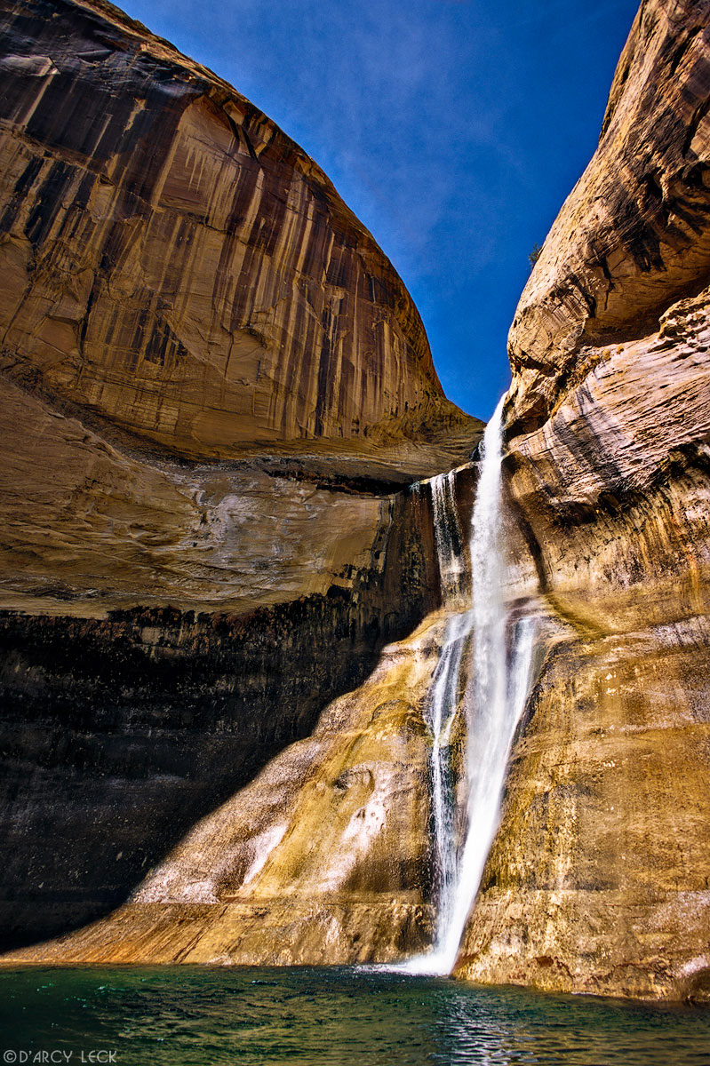 Calf Creek Falls plummets over sandstone walls, Grand Staircase Escalante National Monument, Utah, USA
