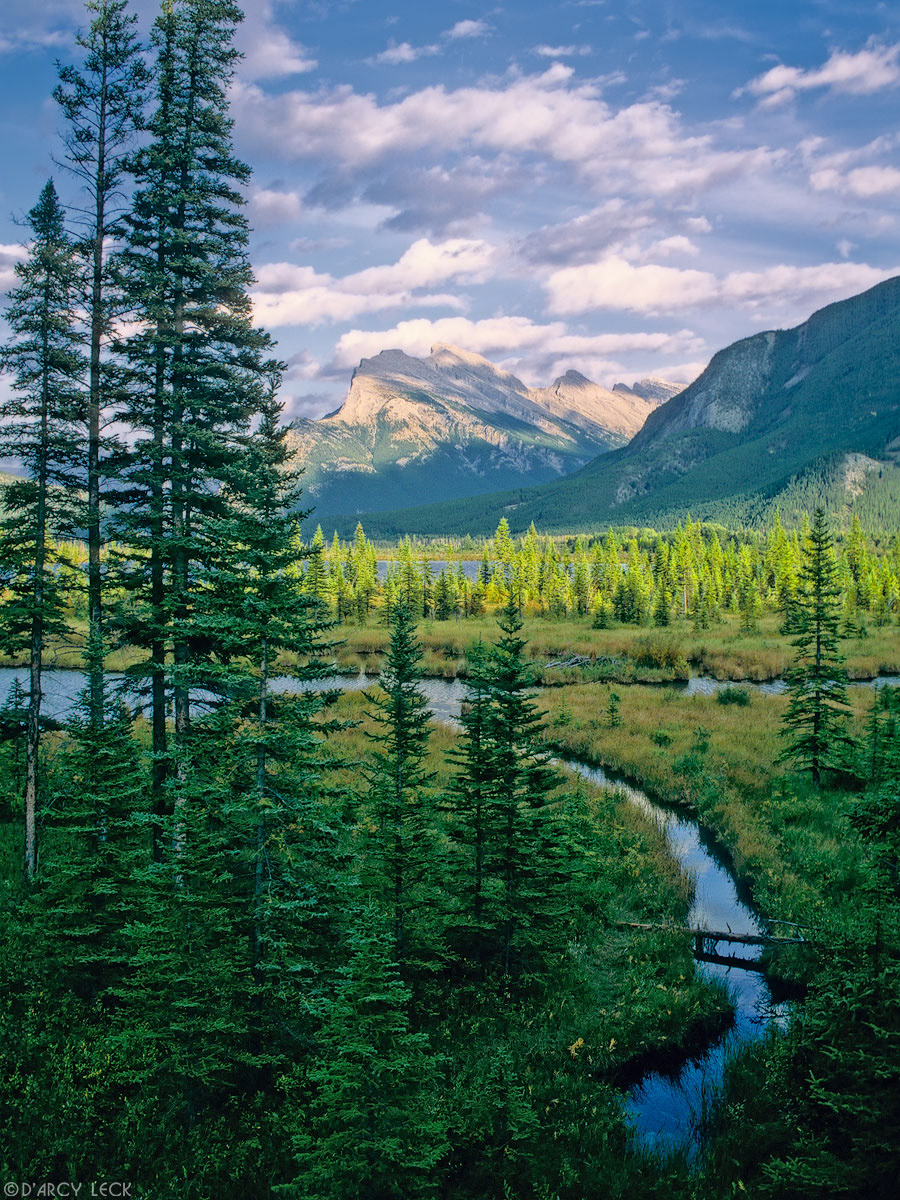 Mount Rundle and Vermillion Lakes at sunset, Banff National Park, Canada