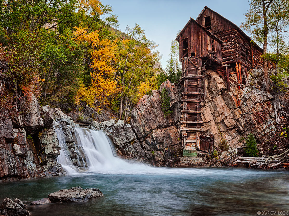 Crystal Mill on the Crystal River in early Autumn, Colorado