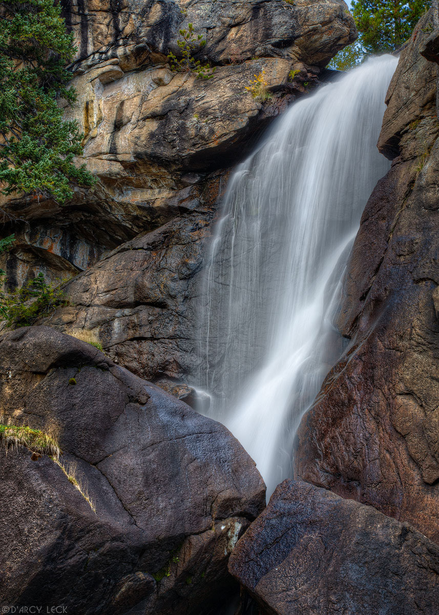 Ouzel Creek plunges over Ouzel Falls, Colorado