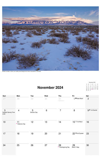 2024 scenic-nature calendar by D'Arcy Leck