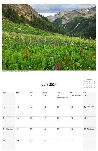 2024 scenic-nature calendar by D'Arcy Leck