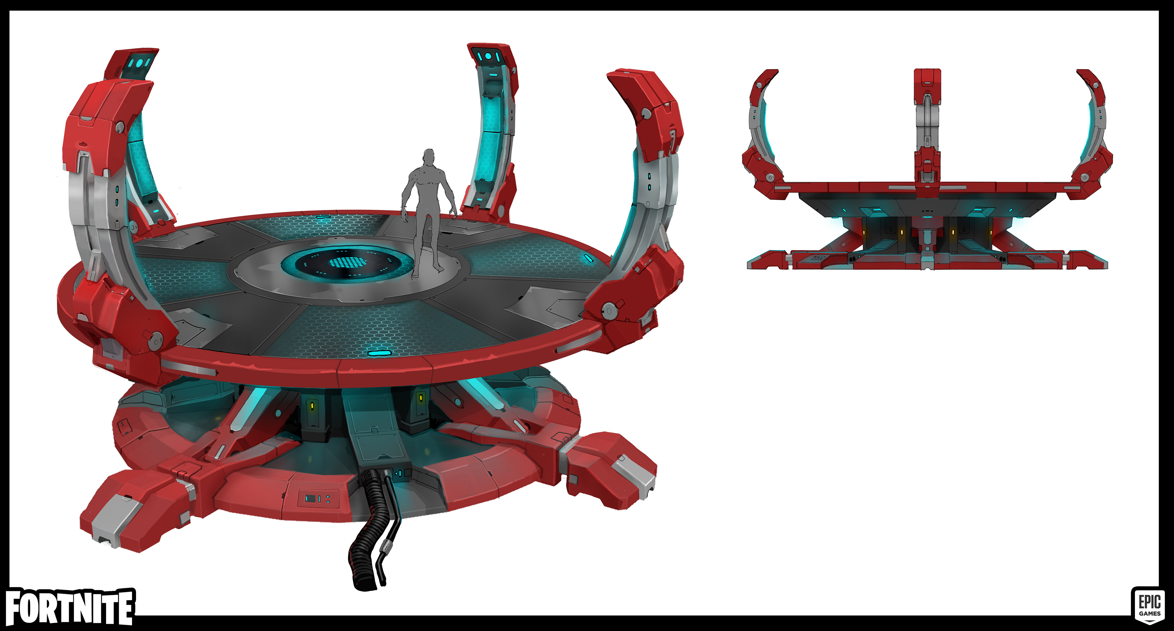 Stark Time travel platform for Chapter 2 season 4