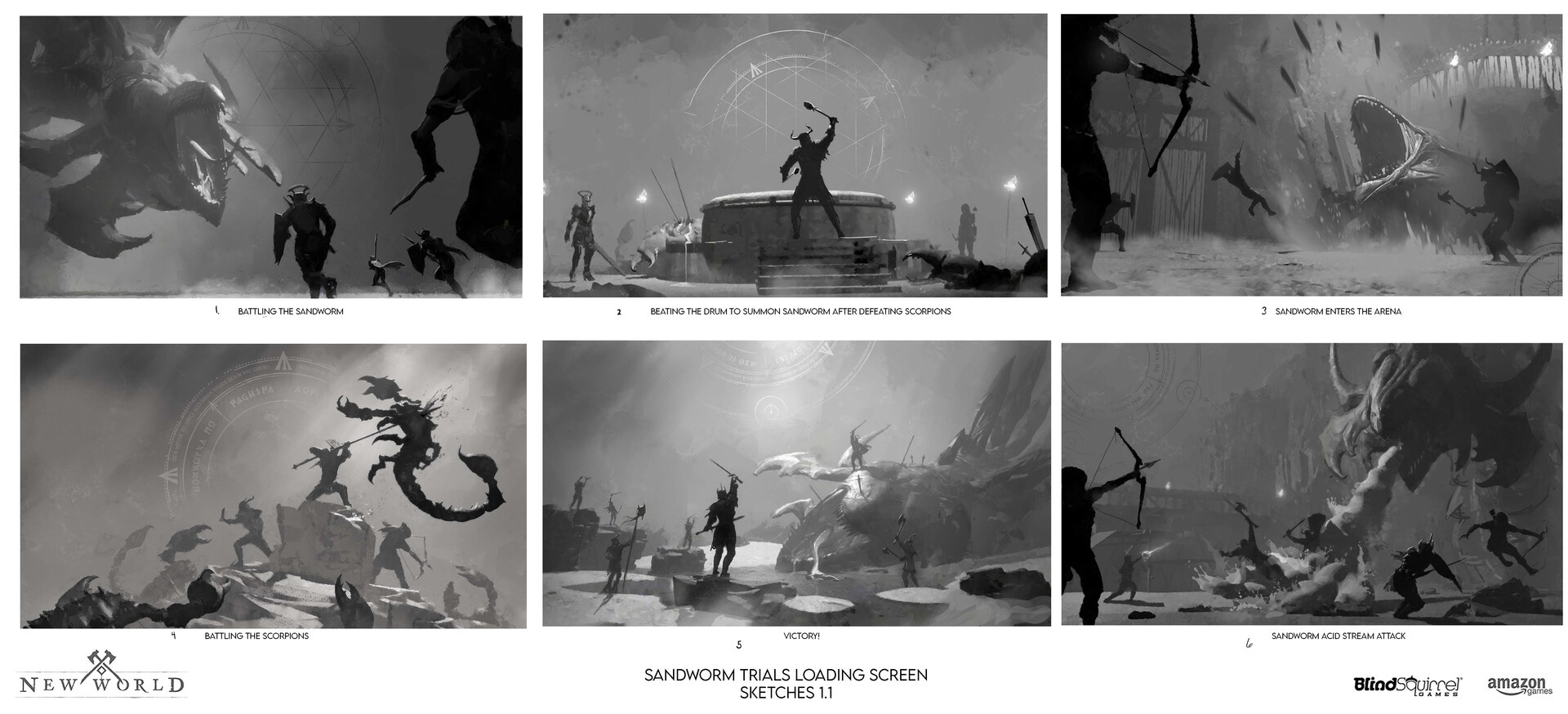 Loading Screen Illustration sketches