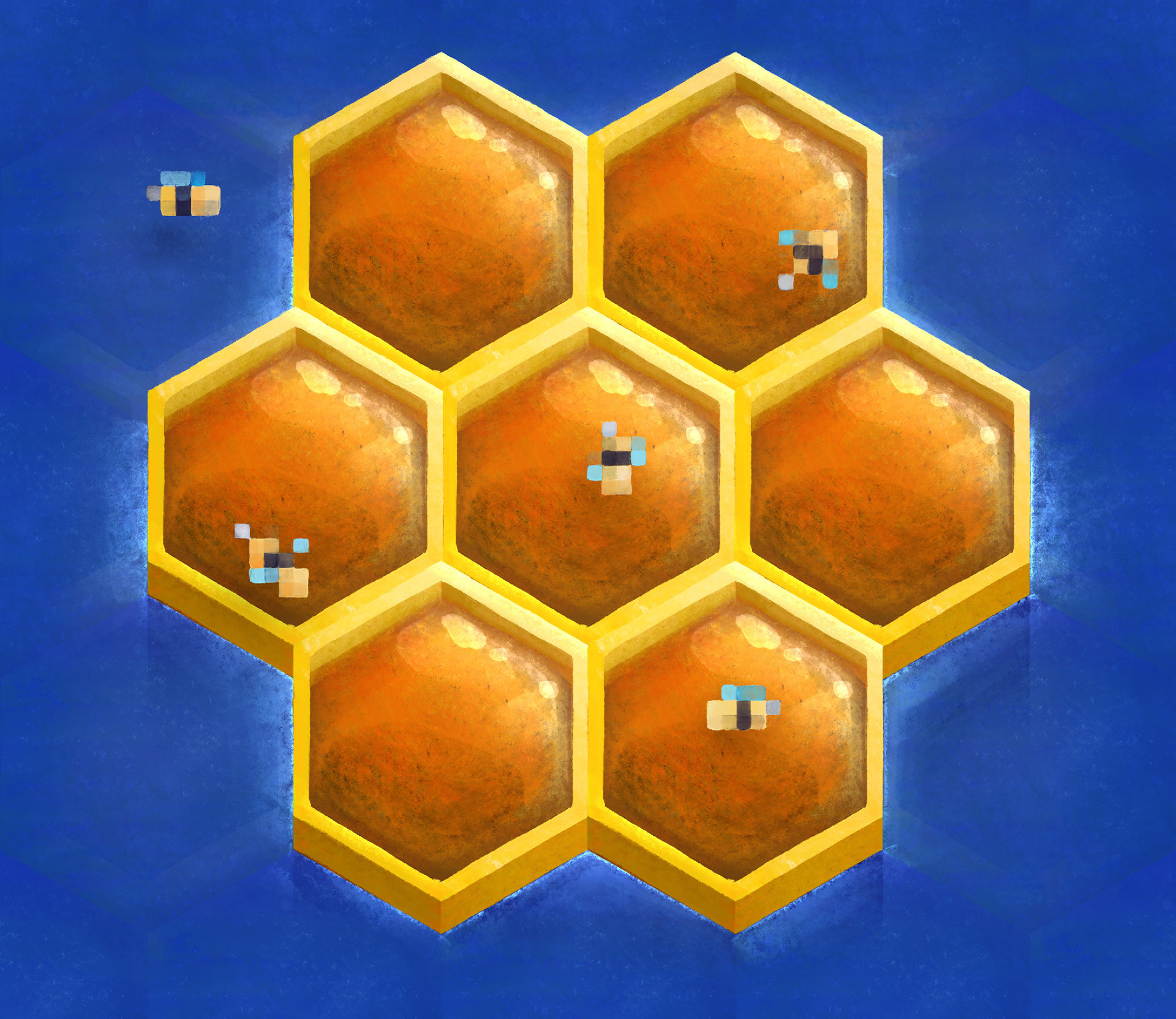 An Actual Literal Honeycomb Island