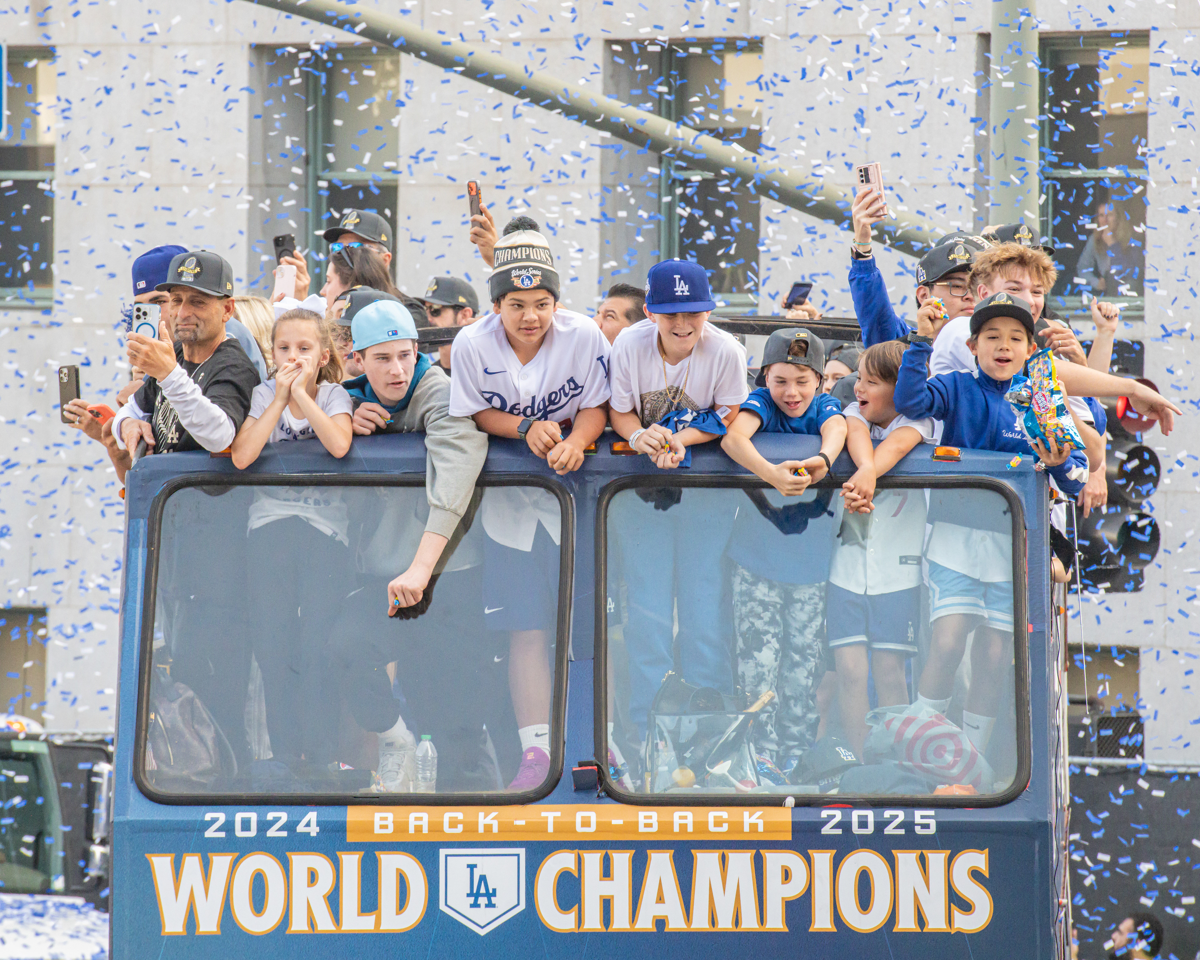 2025 Dodgers' back to back World Cup parade.