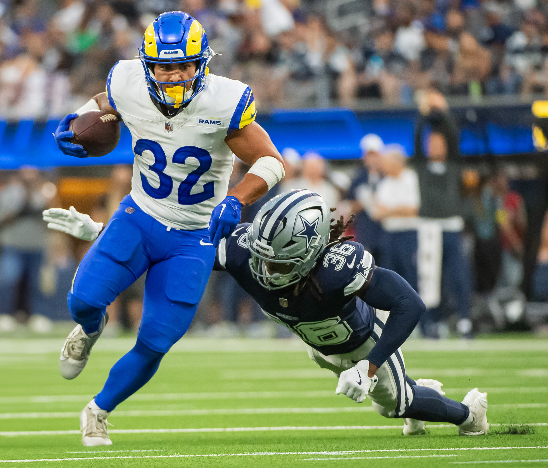 LA Rams vs. Dallas Cowboys 2025 preseason game.
