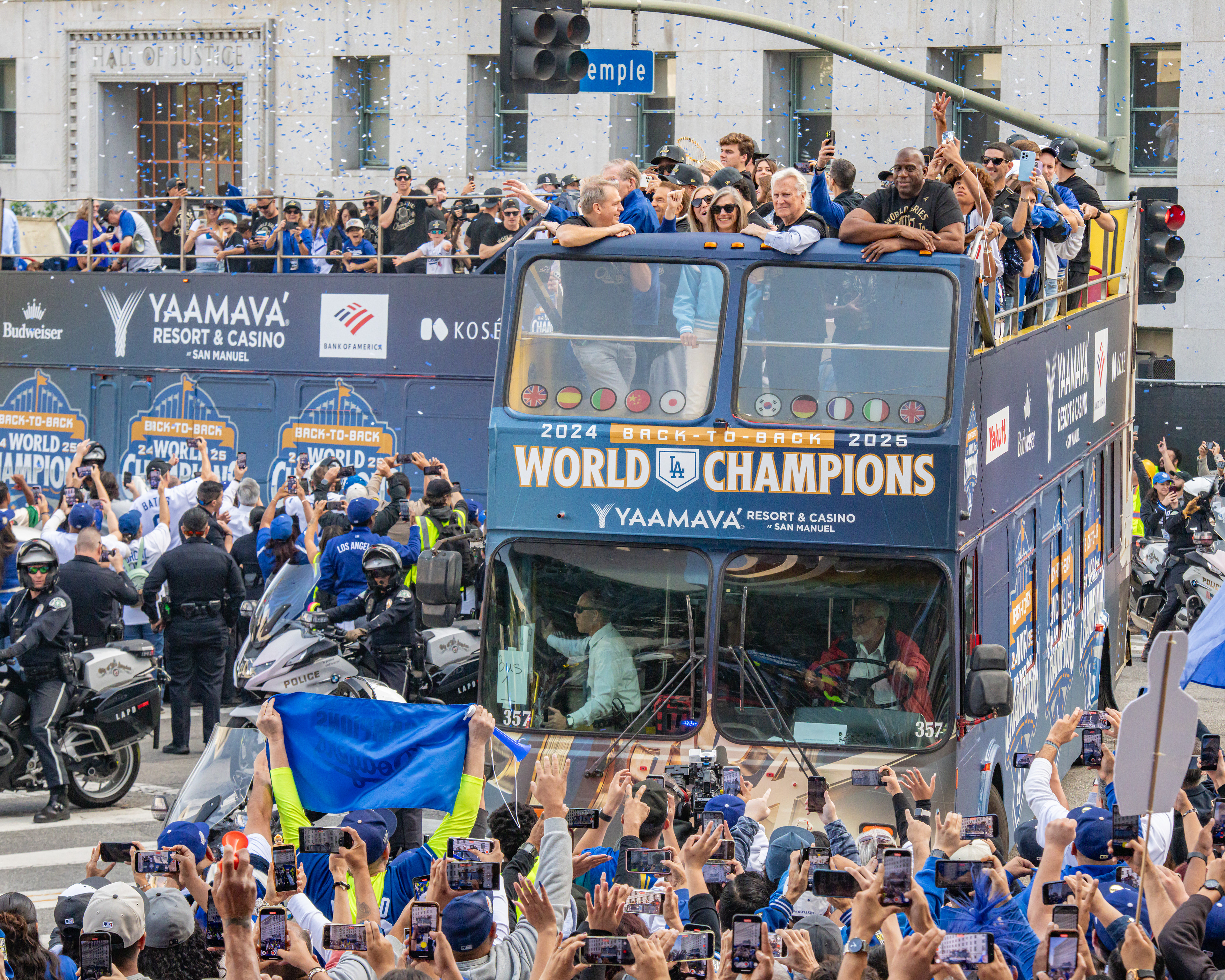 2025 Dodgers' back to back World Cup parade.