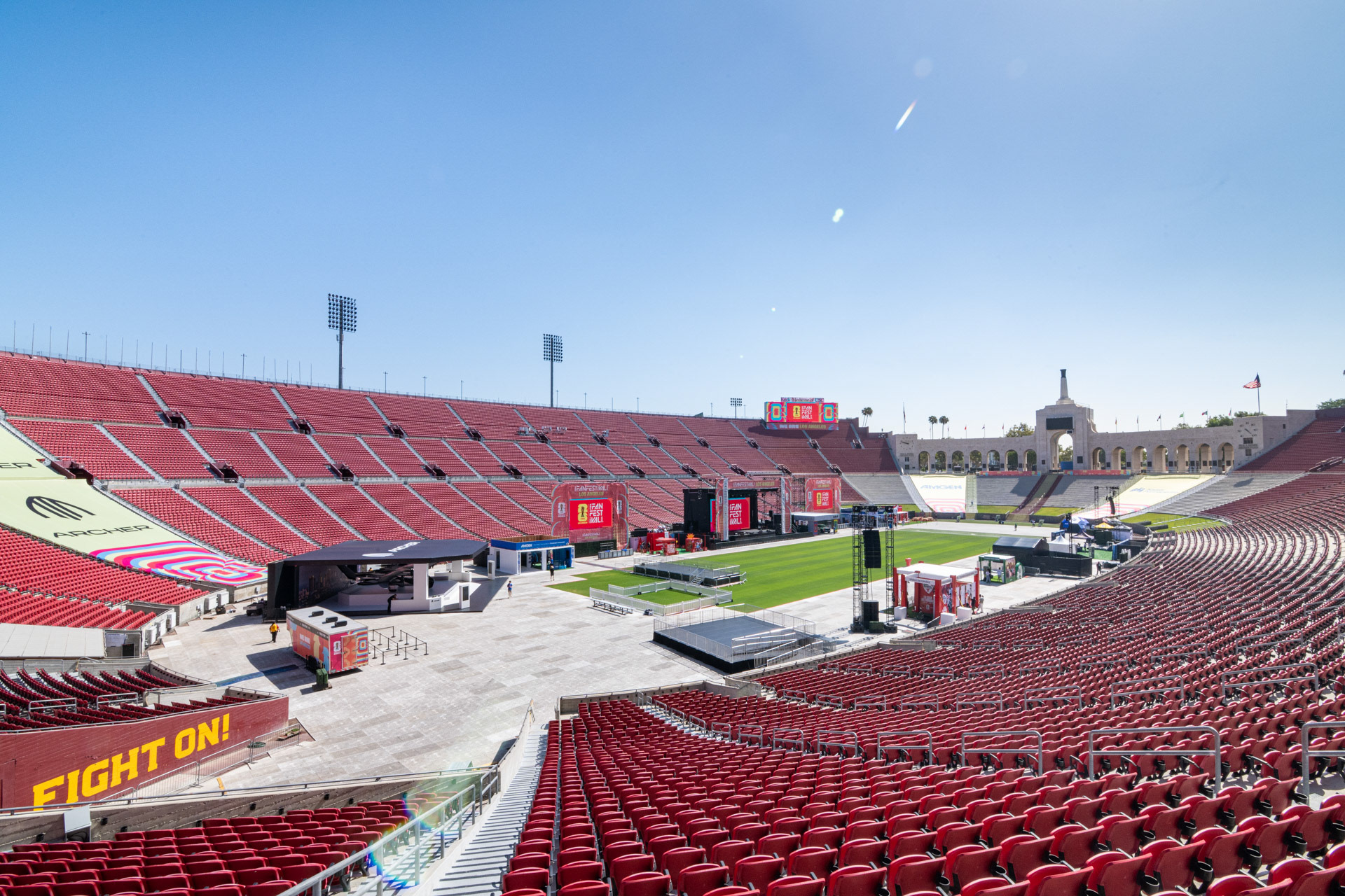 LA Memorial Colosseum. 