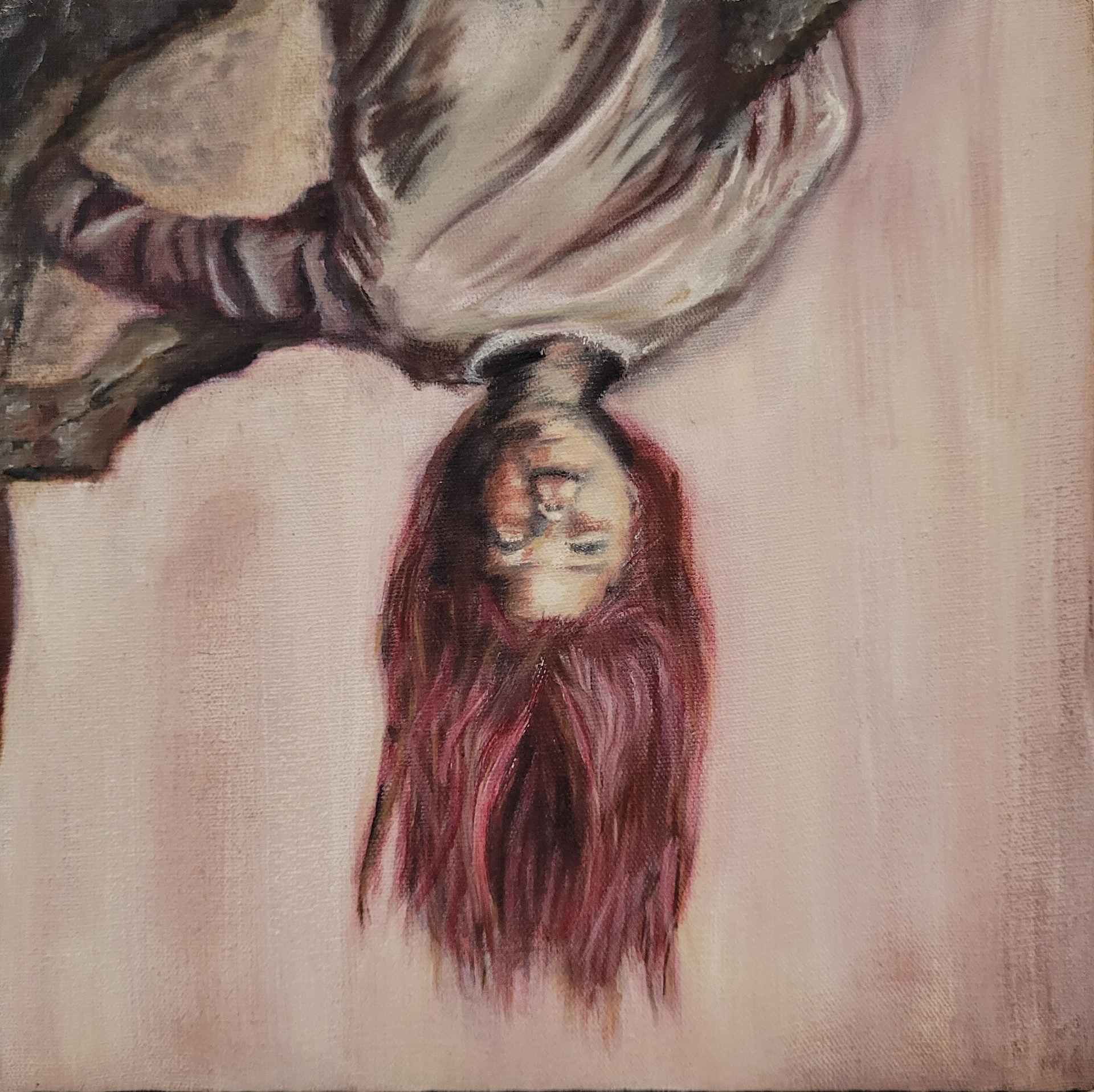 Estudo VII (baseado em Guilhermo Lorca García). 2022. Óleo sobre tela. 20x20