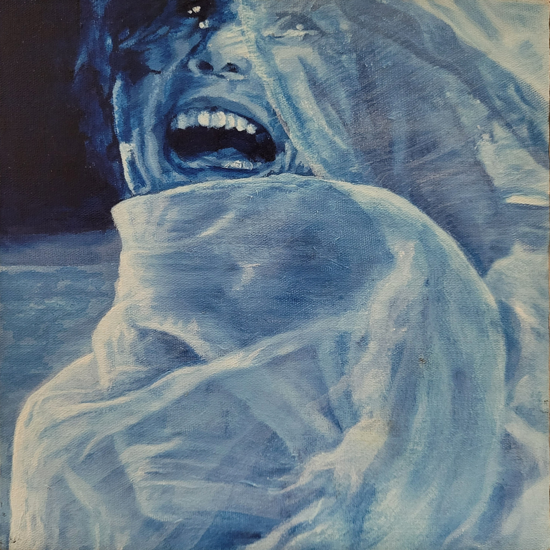 Estudo VIII. Noriko (baseado em Rashomon, do Kurosawa). 2022. Óleo sobre tela. 20x20