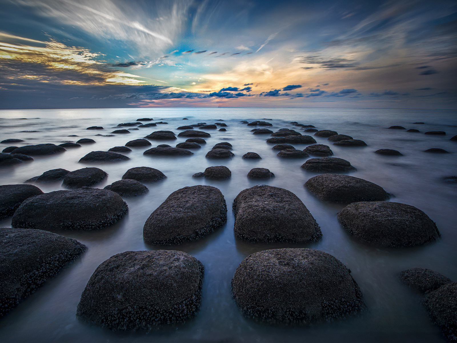 Sunset at High Tide, Hunstanton