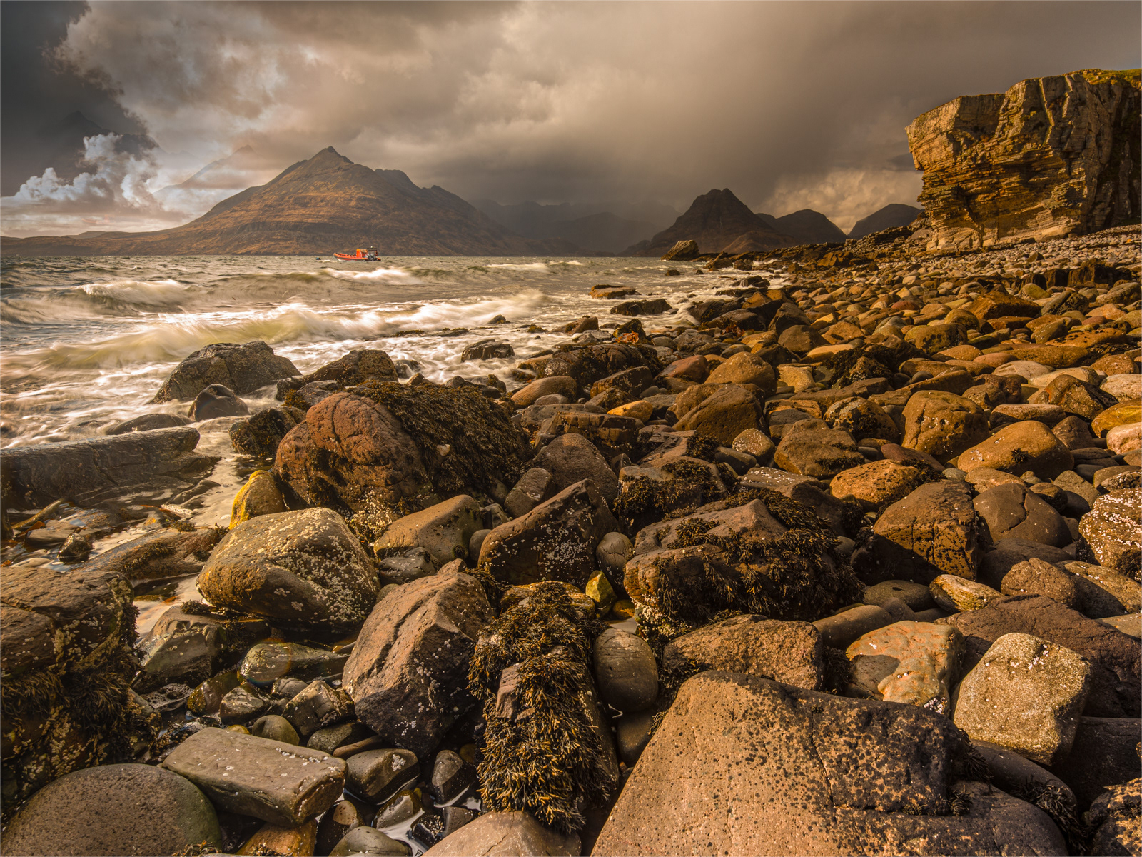 Storm at Elgol and the Black Cullins