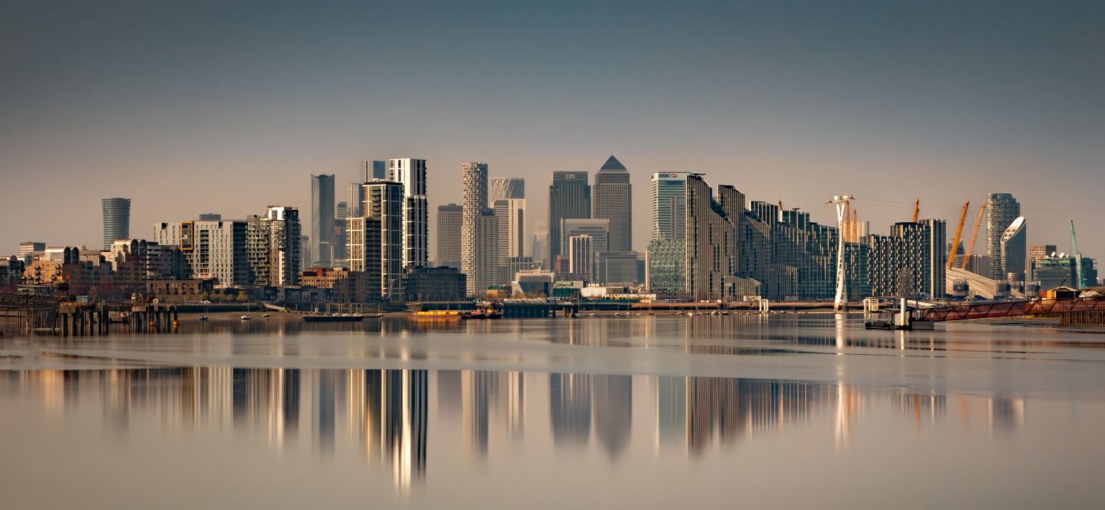 HC - City of Longon from Thames Barrier - Charles Phillips