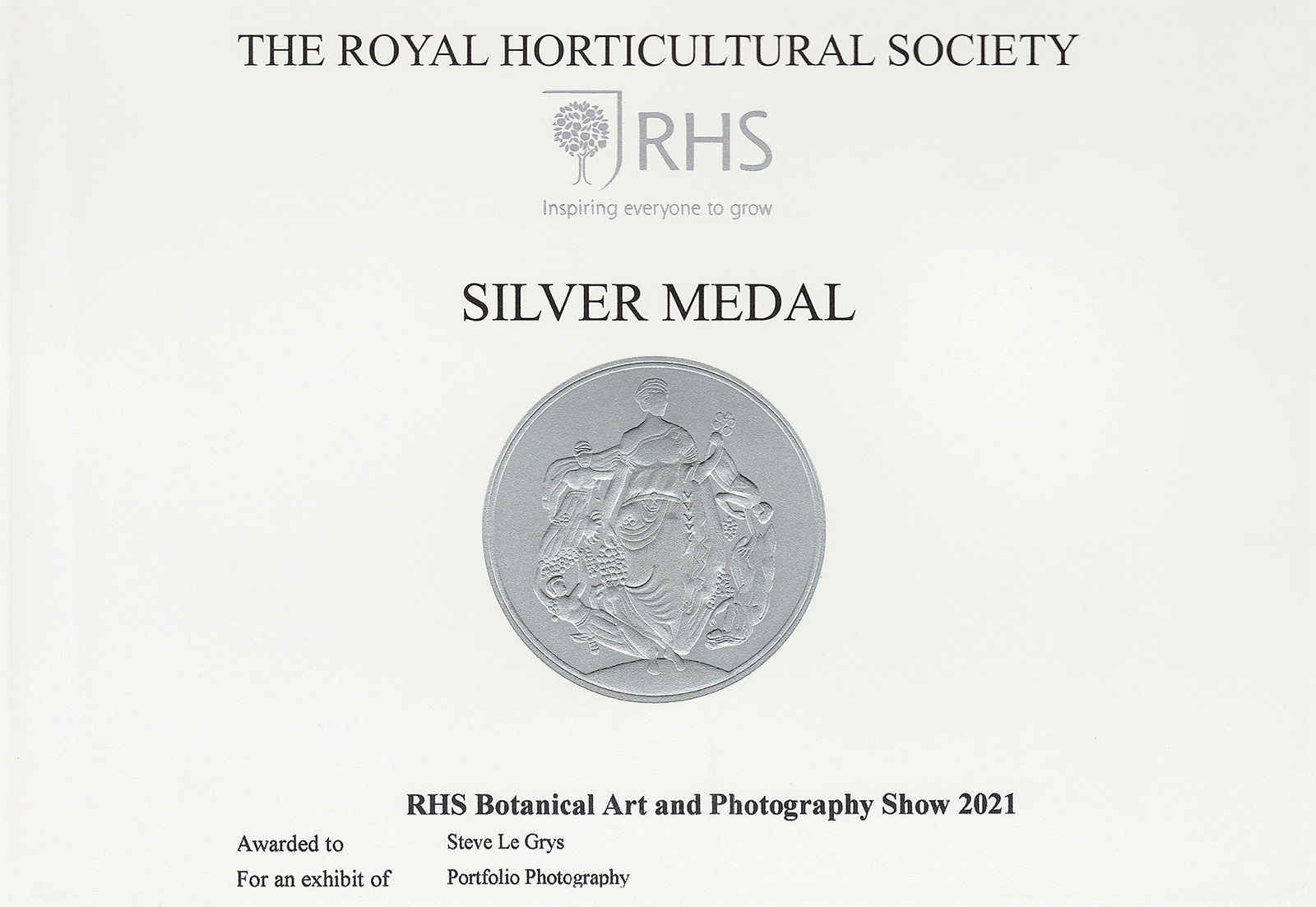 RHS Silver Medal 2021