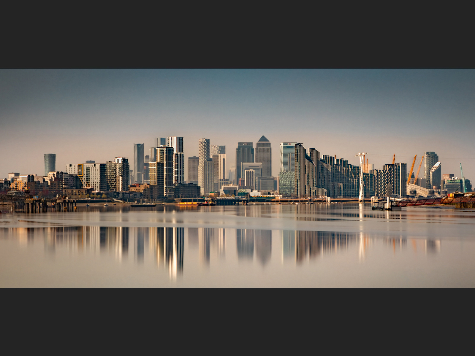 City from Thames Barrier