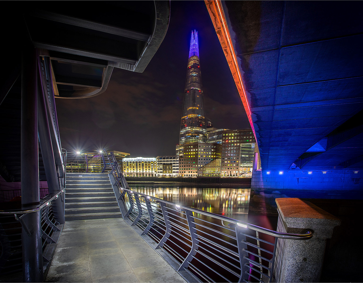 The Shard from London Bridge 3am