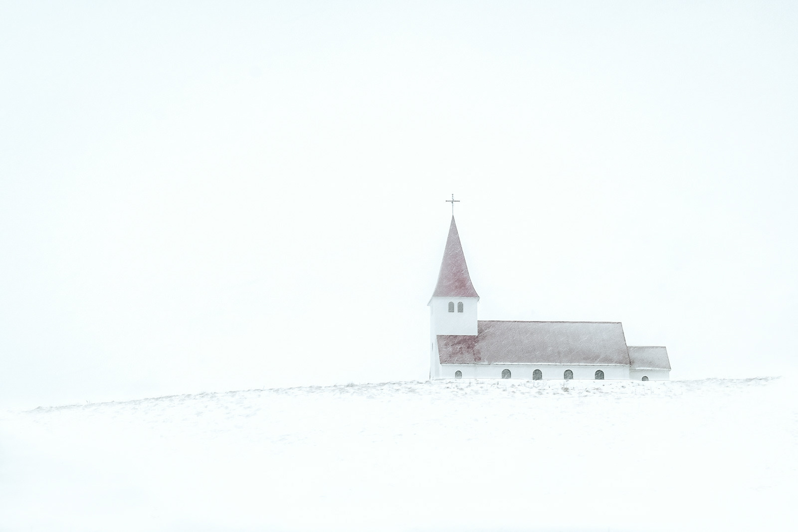 HC - The White Church in the Snow by Jackie Gillman-Dace