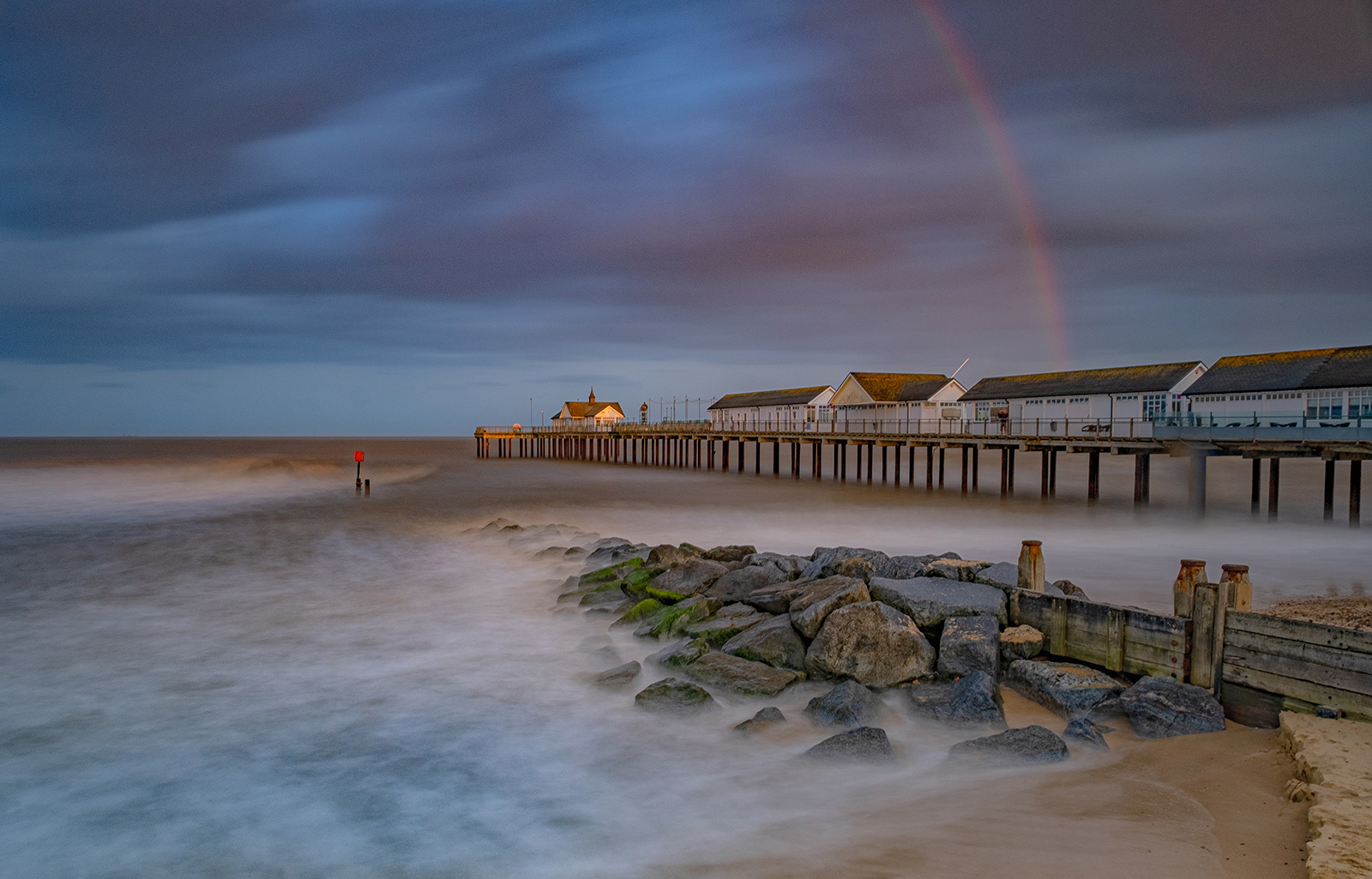 Rainbow Over the Pier
