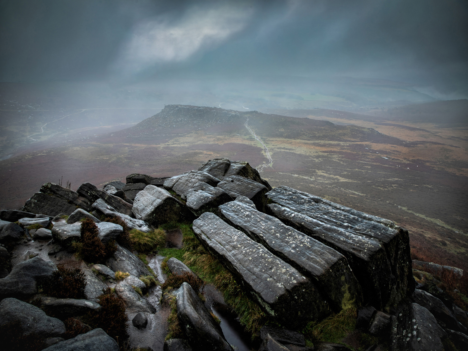Stormy Dawn at KitKat Stones, Higger Tor