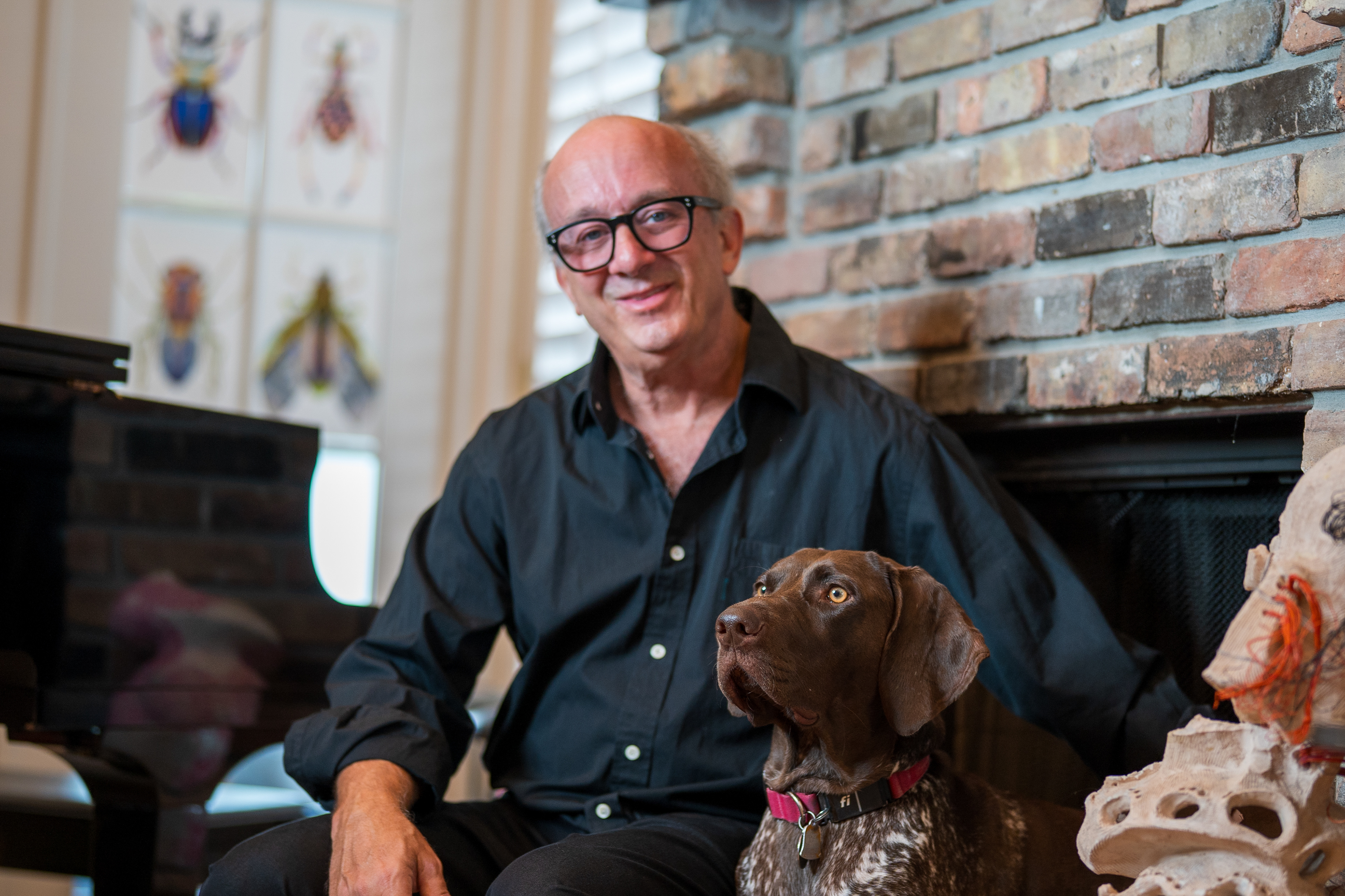 Stephen Shooster aka Shoosty with his dog Penny.