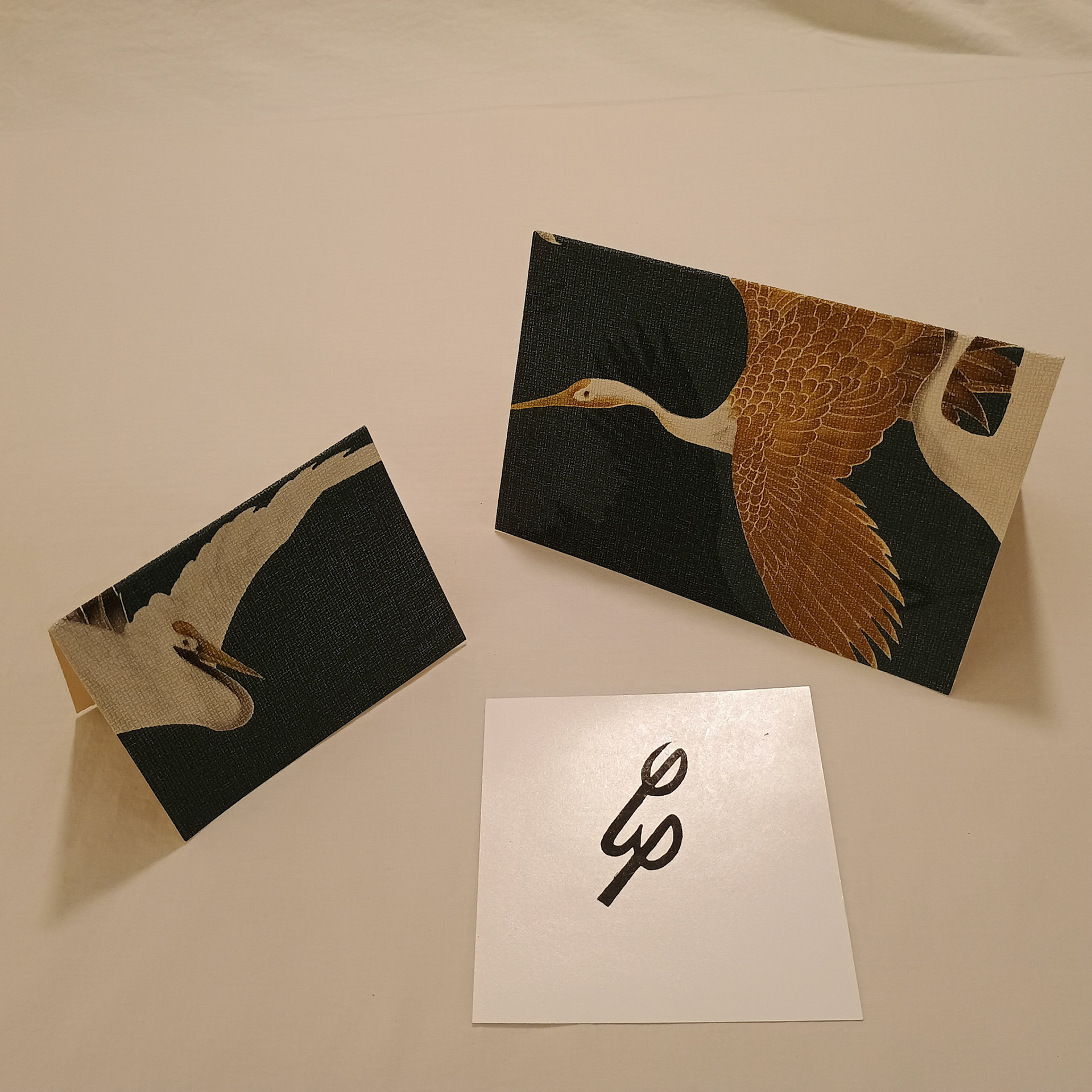 Navy Textured Cranes