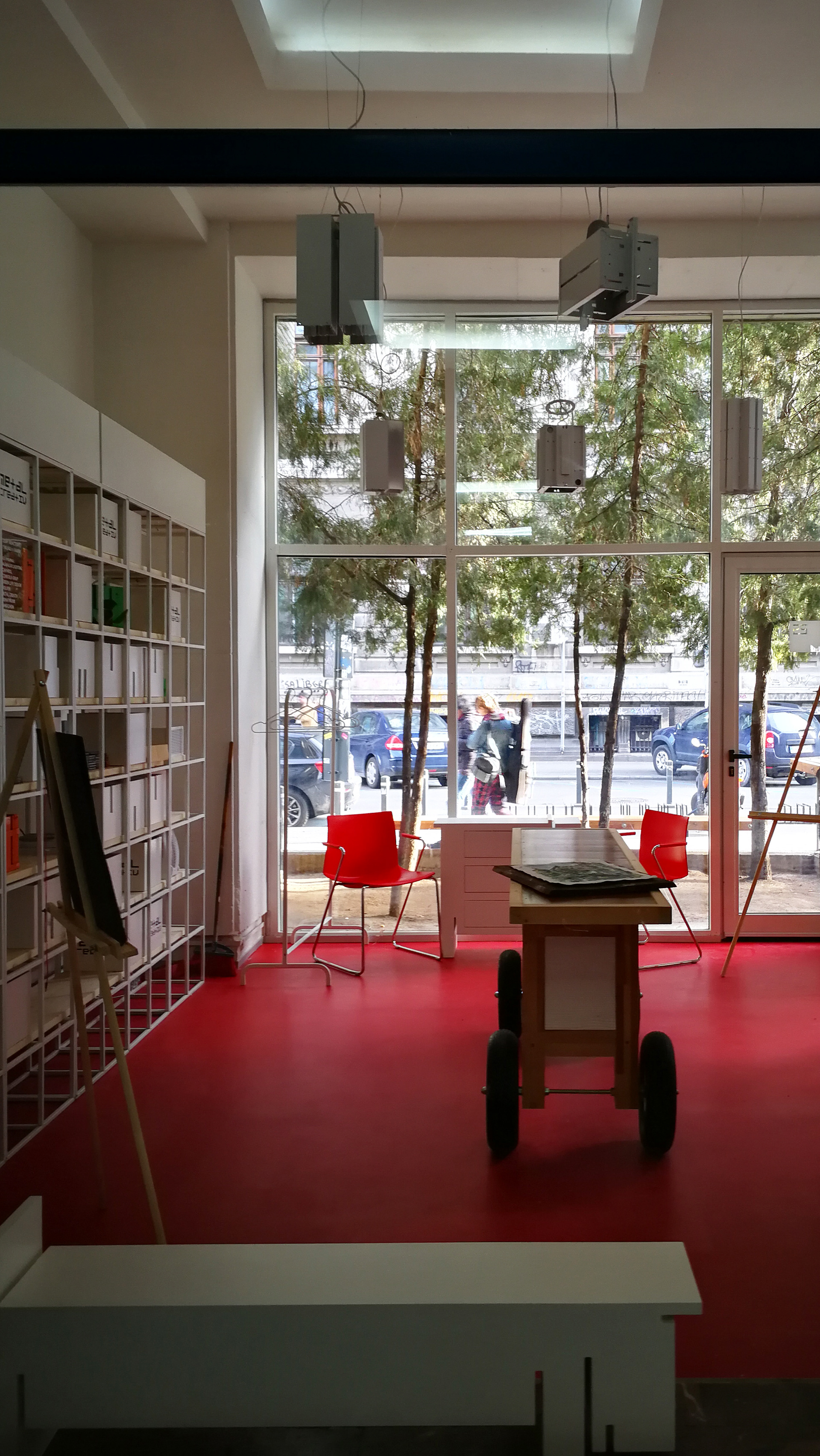 - interior view before inauguration -