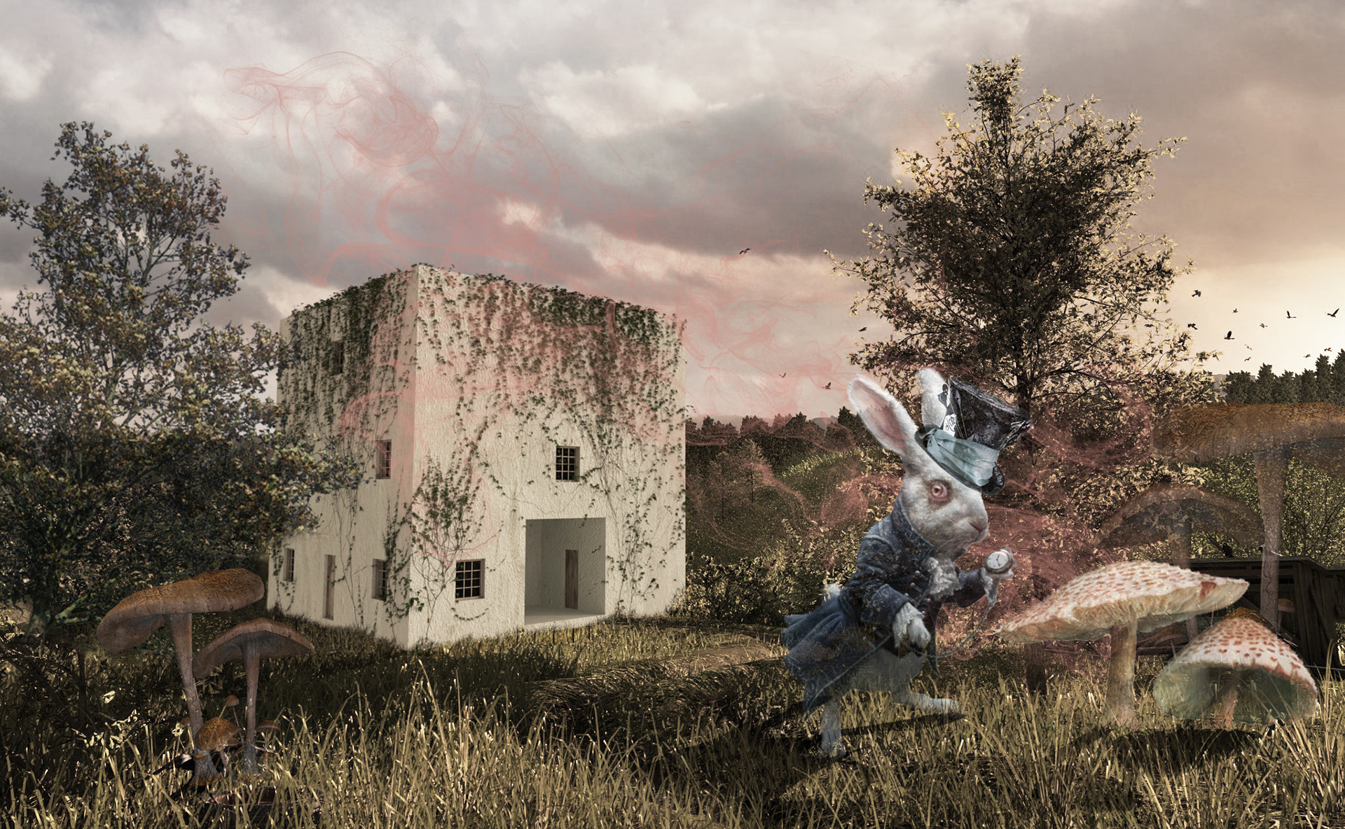 - 3ds Max render · AutoCAD modelling · Photoshop // Magician House -