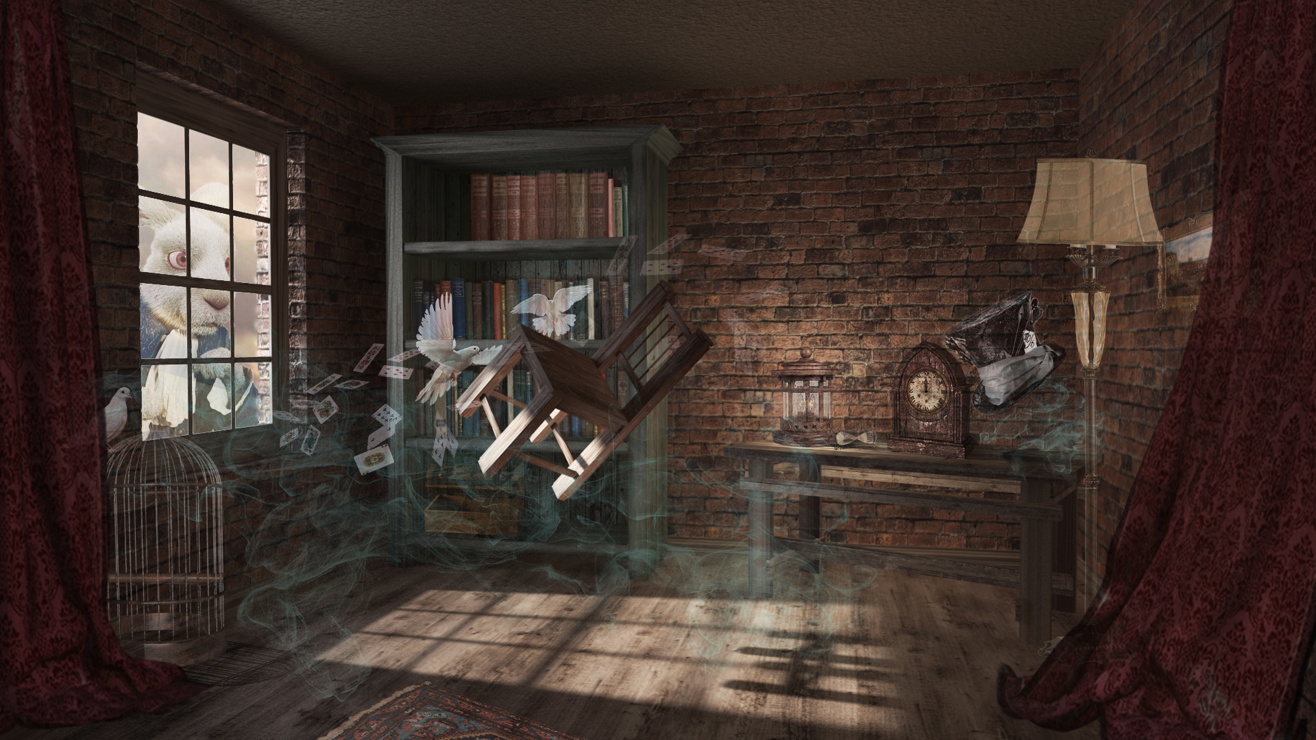- 3ds Max render · AutoCAD modelling · Photoshop // Magician House -