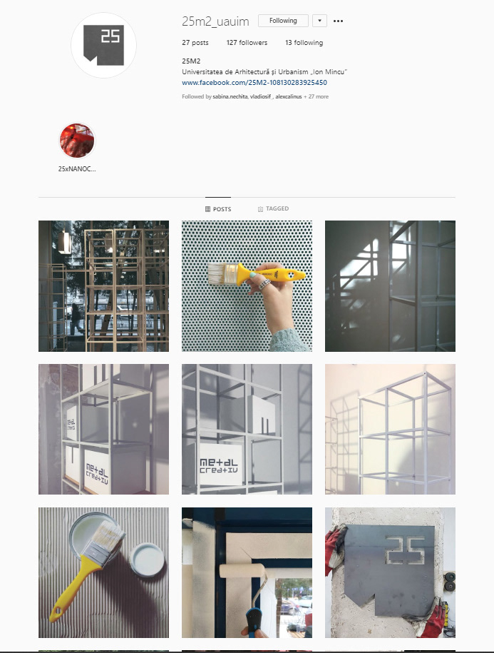 - instagram page of 25M2 -