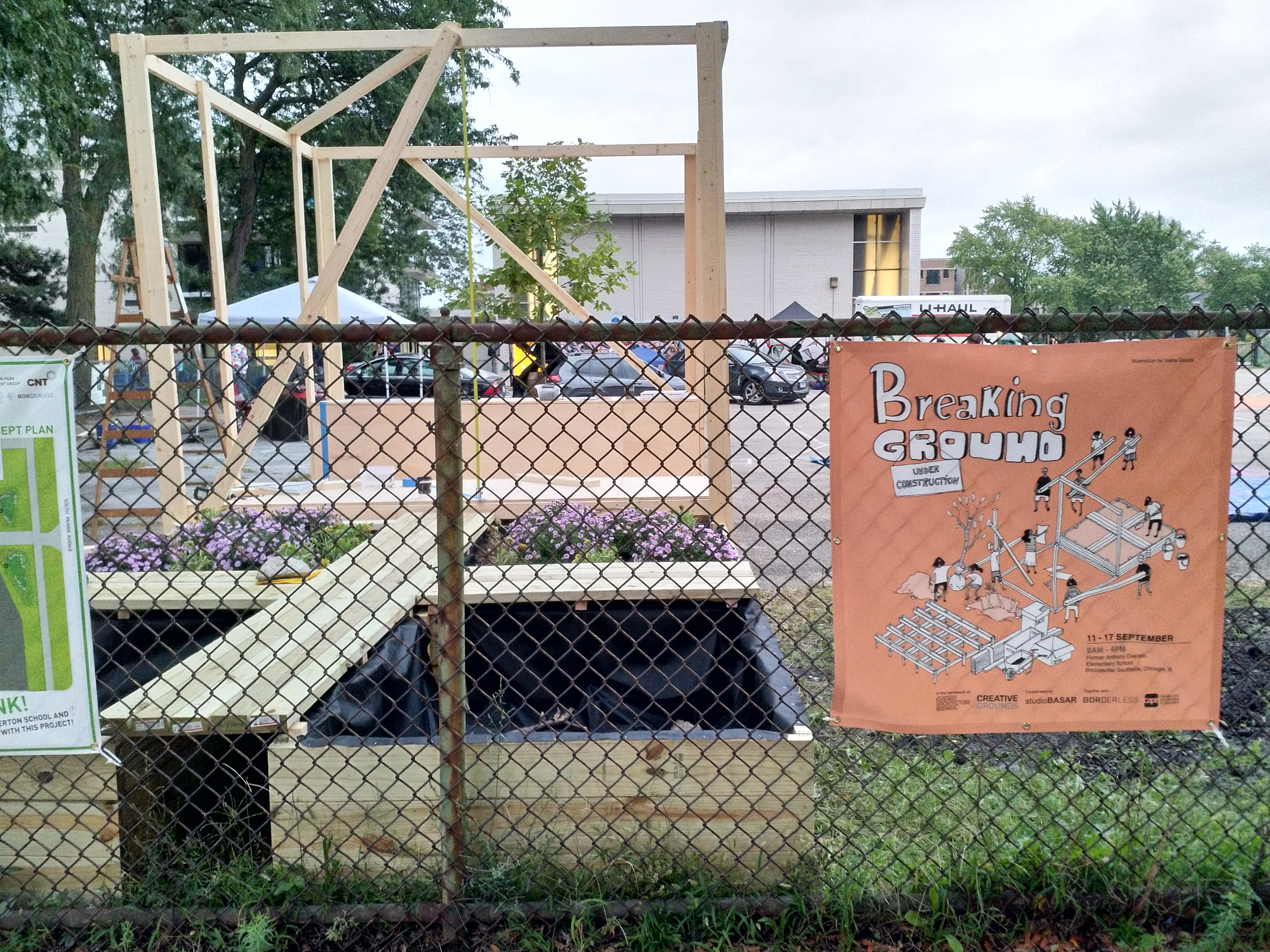 - illustrated poster for studioBASAR: The Breaking Ground workshop // Chicago -