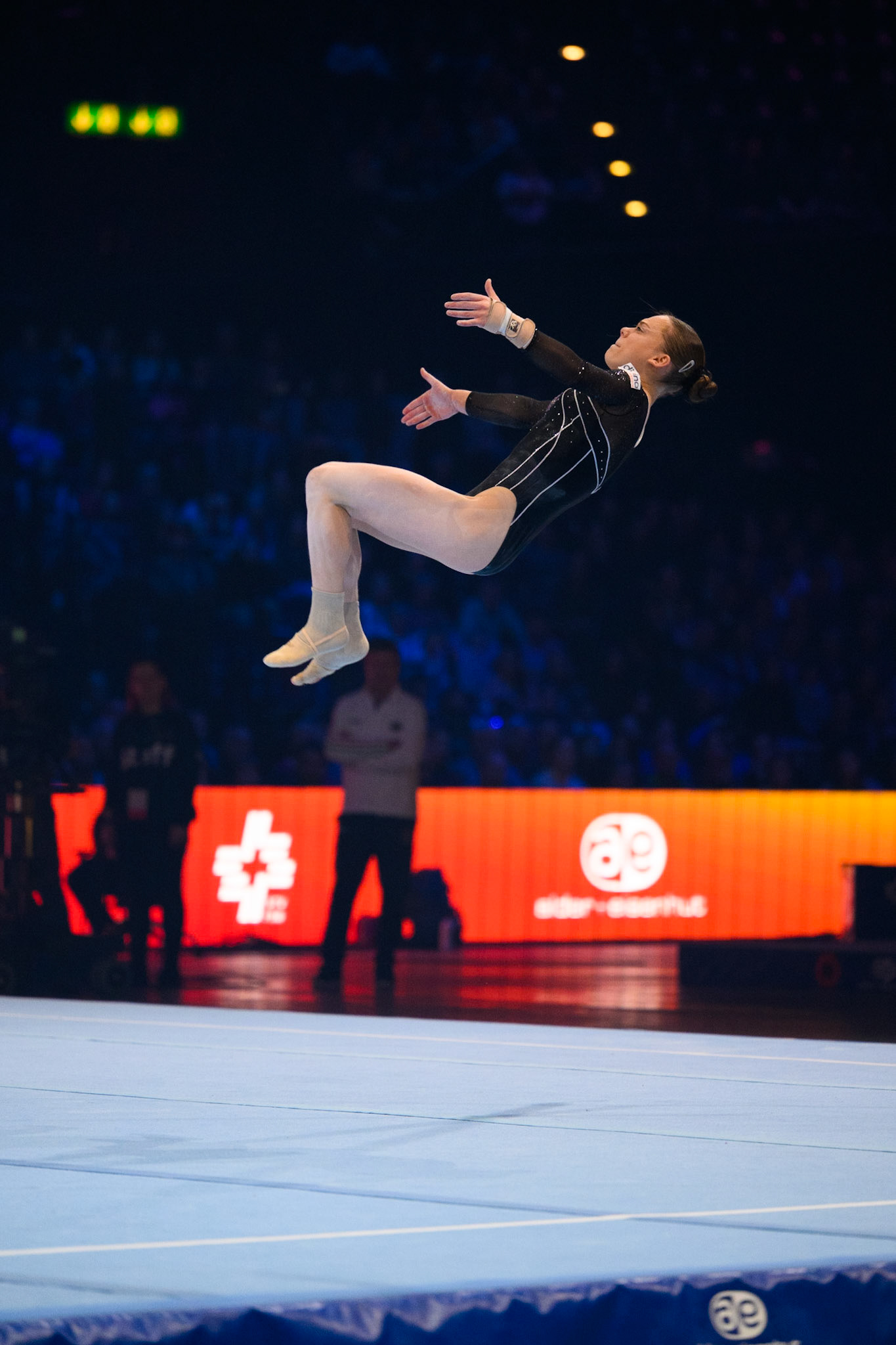 Swiss Cup Zurich 2022, Final, Floor ExerciseDepicted: Laura CasabuenaPhoto taken in Zurich, SUI on 2022-11-27Photo credits should read: Norman Seibert, CC BY-SA 4.0NIKON Z 9, NIKKOR Z 70-200mm f/2.8 VR S¹⁄₁₆₀₀ Sek. bei ƒ / 2,8File: DSC_2741.NEF