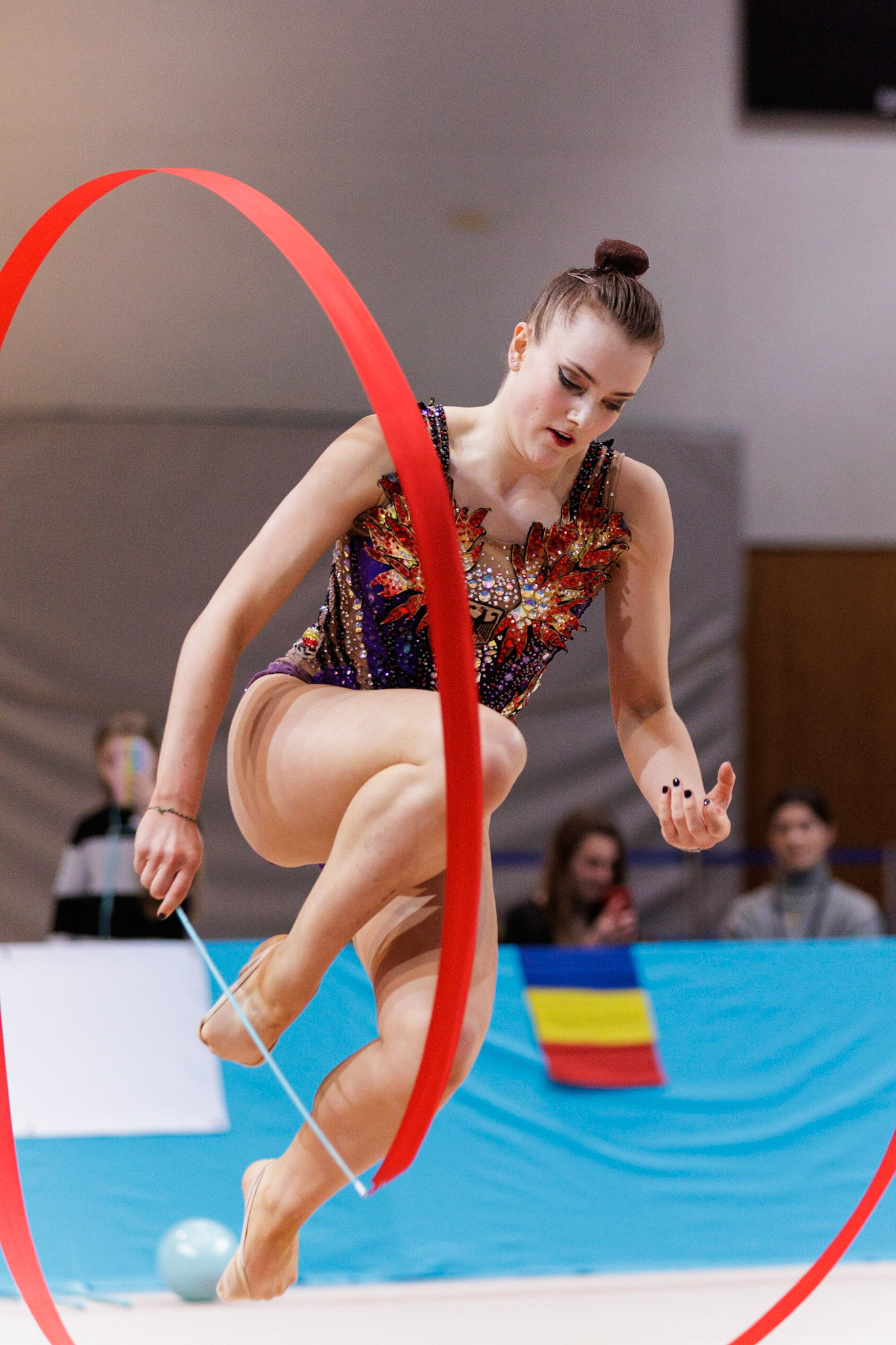 Gymnastik International, All-around Senior gymnasts Individual, RibbonDepicted: Margarita KolosovPhoto taken in Fellbach, DEU on 2023-03-04Photo credits should read: Norman SeibertCanon EOS R3, EF70-200mm f/2.8L IS II USM¹⁄₁₂₅₀ Sek. bei ƒ / 2,8File: _V7A6212-2.CR3