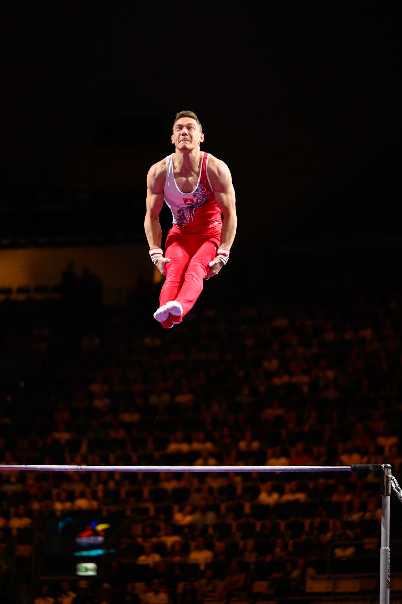 European Championships 2022, Apparatus Final, Horizontal BarDepicted: Noe SeifertPhoto taken in Munich, DEU on 2022-08-21Photo credits should read: Norman Seibert, CC BY-SA 4.0NIKON Z 9, NIKKOR Z 70-200mm f/2.8 VR S¹⁄₁₆₀₀ Sek. bei ƒ / 2,8File: DSC_9134 2.NEF