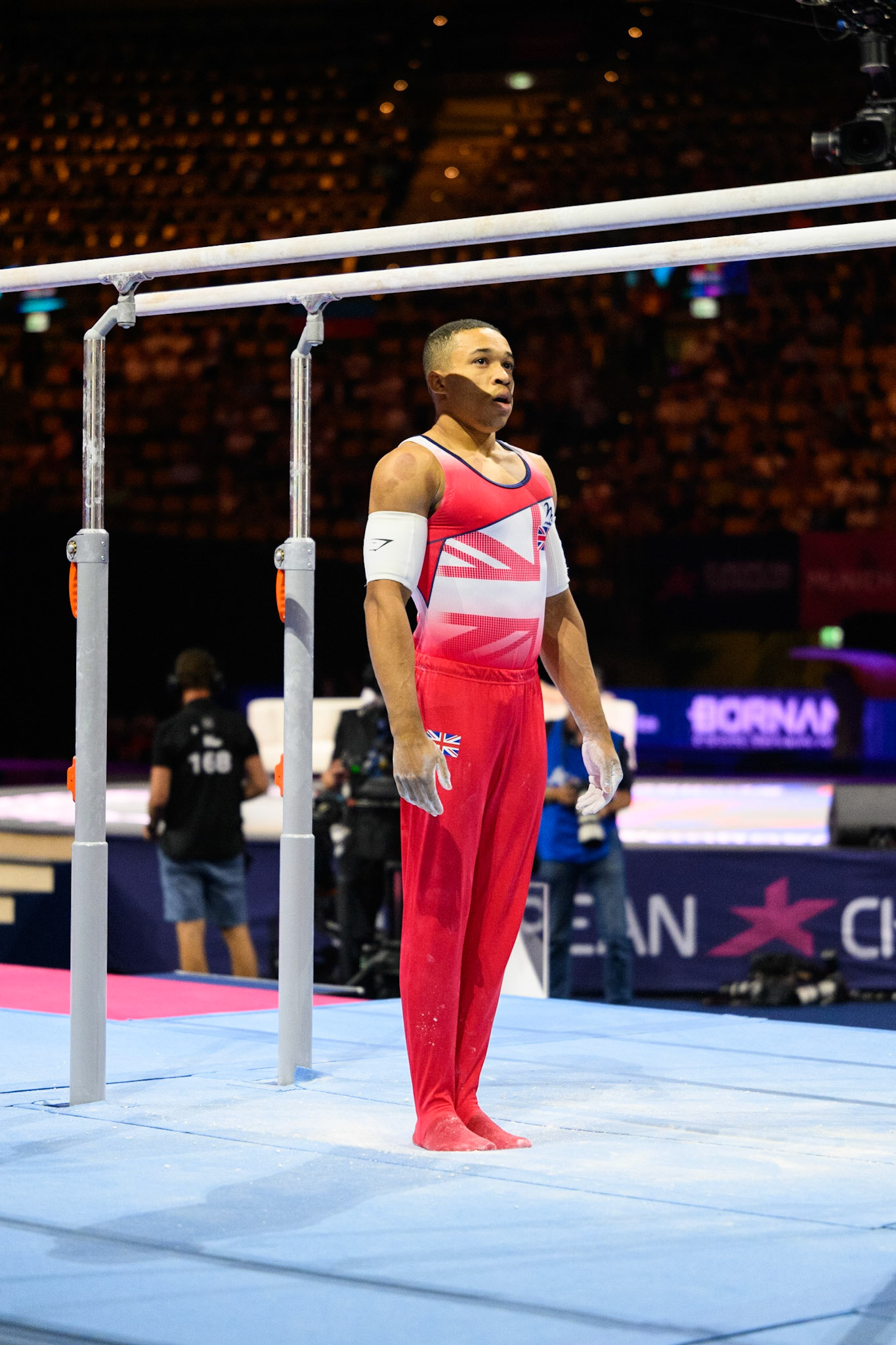 European Championships 2022, Apparatus Final, Parallel BarsDepicted: Joe FraserPhoto taken in Munich, DEU on 2022-08-21Photo credits should read: Norman Seibert, CC BY-SA 4.0NIKON Z 9, NIKKOR Z 70-200mm f/2.8 VR S¹⁄₁₆₀₀ Sek. bei ƒ / 2,8File: DSC_5543.NEF