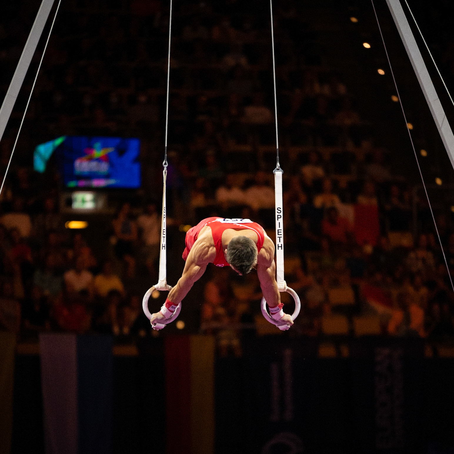 European Championships 2022, Apparatus Final, Still RingsDepicted: Vinzenz HöckPhoto taken in Munich, DEU on 2022-08-21Photo credits should read: Norman Seibert, CC BY-SA 4.0NIKON Z 9, NIKKOR Z 70-200mm f/2.8 VR S¹⁄₁₆₀₀ Sek. bei ƒ / 2,8File: DSC_3156.NEF