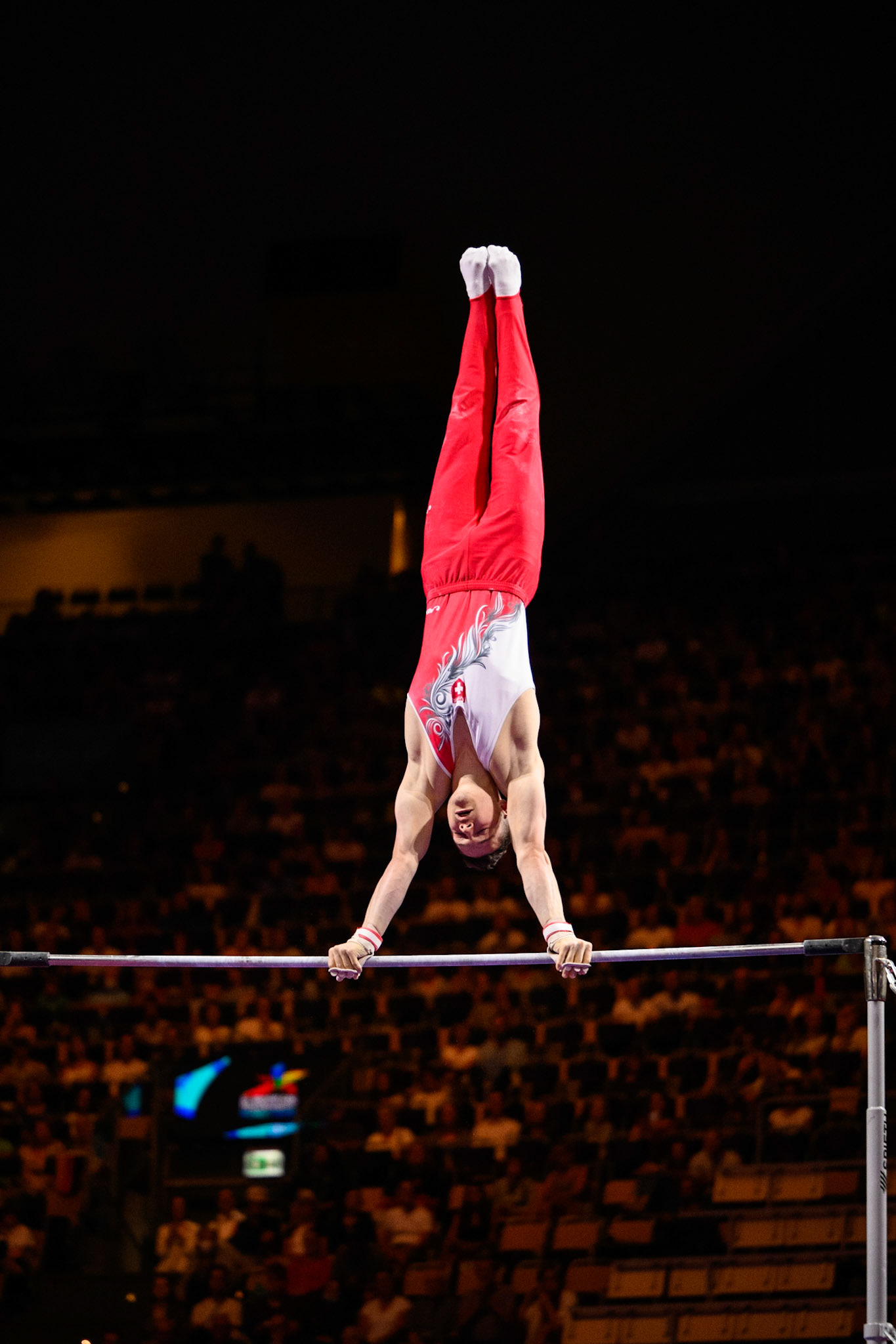 European Championships 2022, Apparatus Final, Horizontal BarDepicted: Noe SeifertPhoto taken in Munich, DEU on 2022-08-21Photo credits should read: Norman Seibert, CC BY-SA 4.0NIKON Z 9, NIKKOR Z 70-200mm f/2.8 VR S¹⁄₁₆₀₀ Sek. bei ƒ / 2,8File: DSC_9212 2.NEF