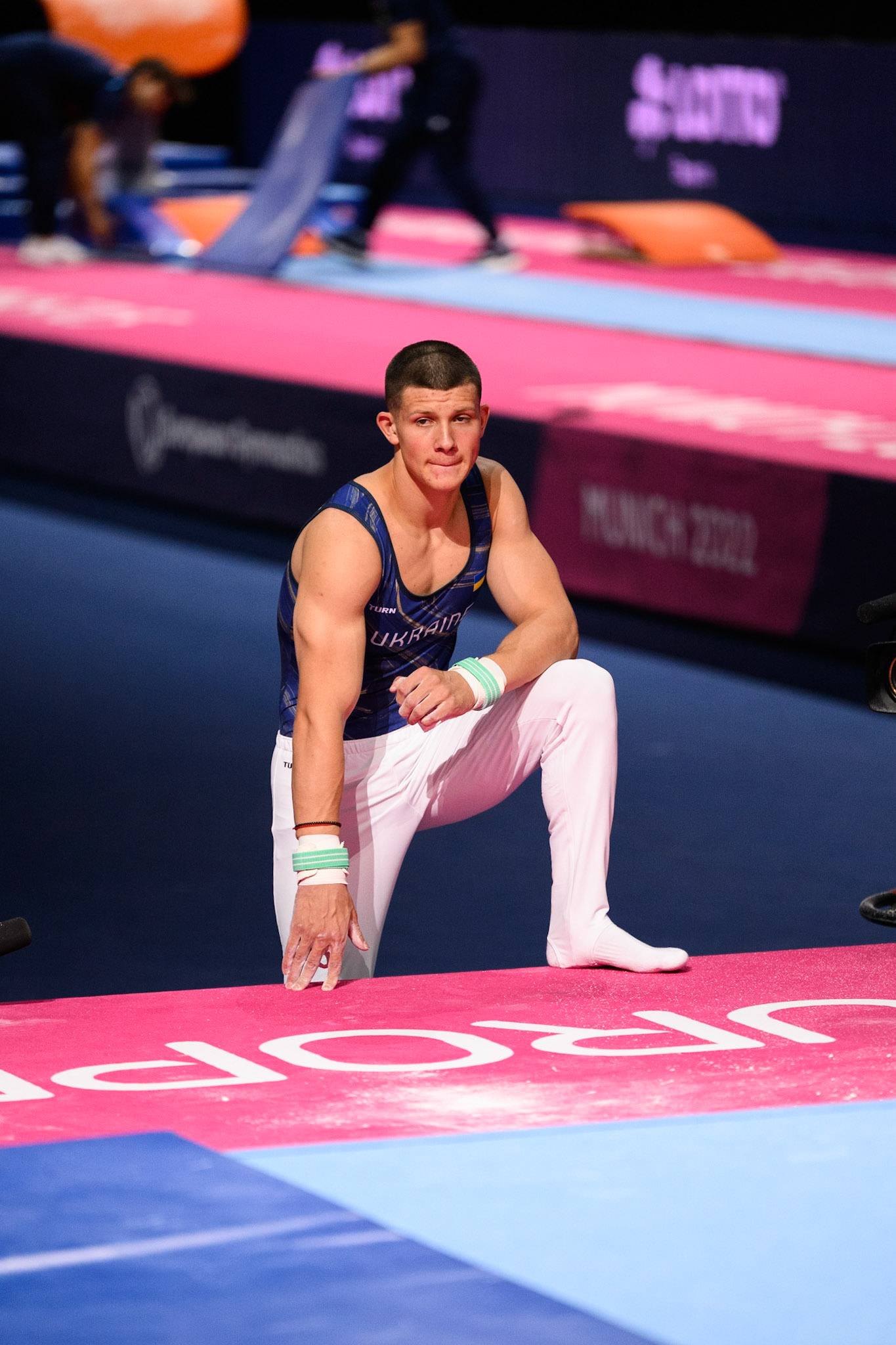 European Championships 2022, Podium Training, Horizontal BarDepicted: Illia KovtunPhoto taken in Munich, DEU on 2022-08-16Photo credits should read: Norman Seibert, CC BY-SA 4.0NIKON Z 9, NIKKOR Z 70-200mm f/2.8 VR S¹⁄₁₆₀₀ Sek. bei ƒ / 2,8File: DSC_3639.NEF