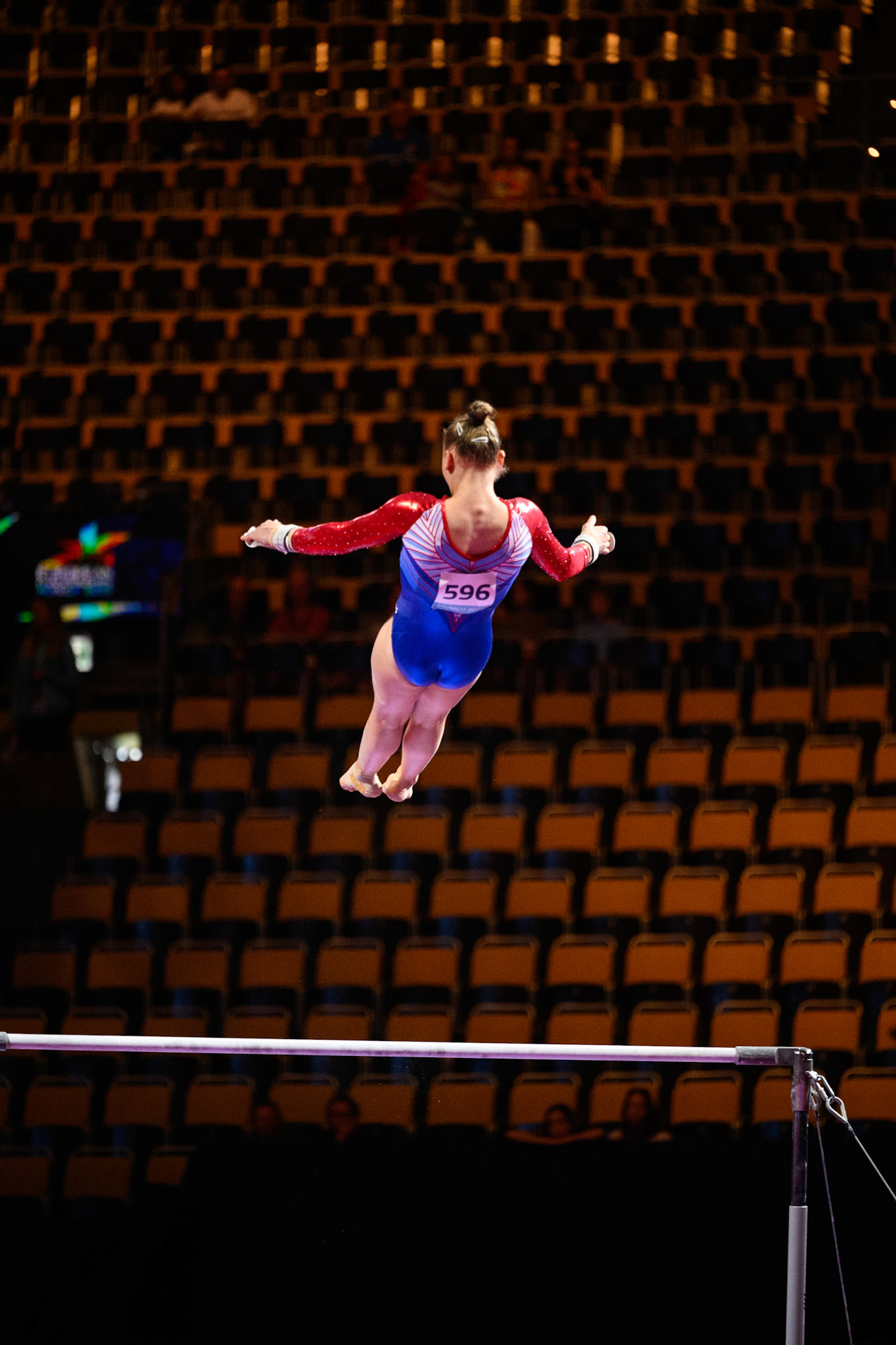 European Championships 2022, All-around Competition, Uneven BarsDepicted: Sanna VeermanPhoto taken in Munich, DEU on 2022-08-11Photo credits should read: Norman Seibert, CC BY-SA 4.0NIKON Z 9, NIKKOR Z 70-200mm f/2.8 VR S¹⁄₁₆₀₀ Sek. bei ƒ / 2,8File: DSC_6459.NEF