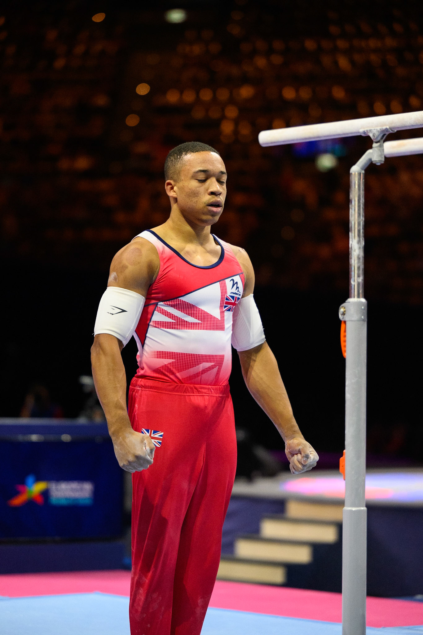 European Championships 2022, Apparatus Final, Parallel BarsDepicted: Joe FraserPhoto taken in Munich, DEU on 2022-08-21Photo credits should read: Norman Seibert, CC BY-SA 4.0NIKON Z 9, NIKKOR Z 70-200mm f/2.8 VR S¹⁄₁₆₀₀ Sek. bei ƒ / 2,8File: DSC_5701.NEF