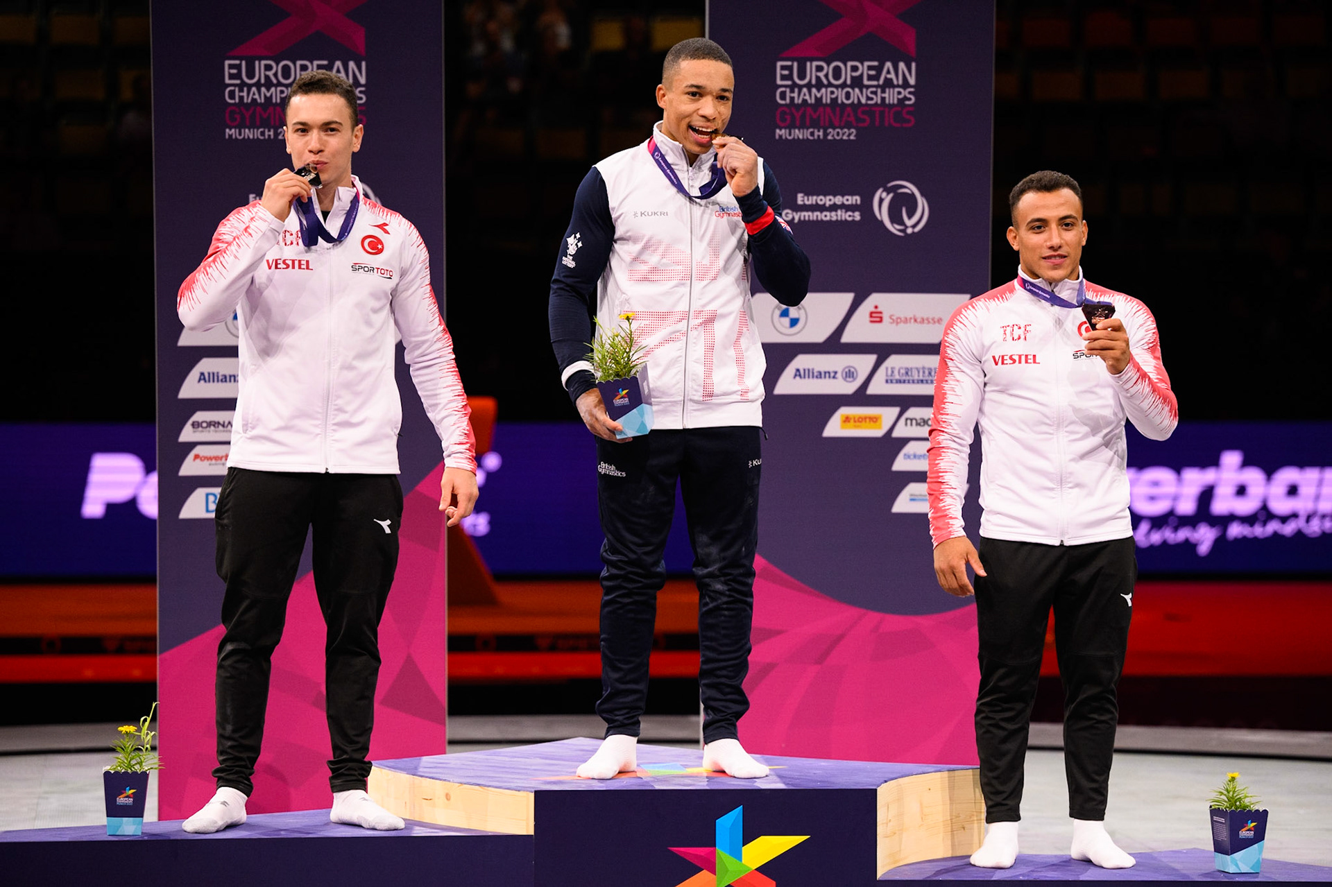 Senior Men All-around Victory ceremony
