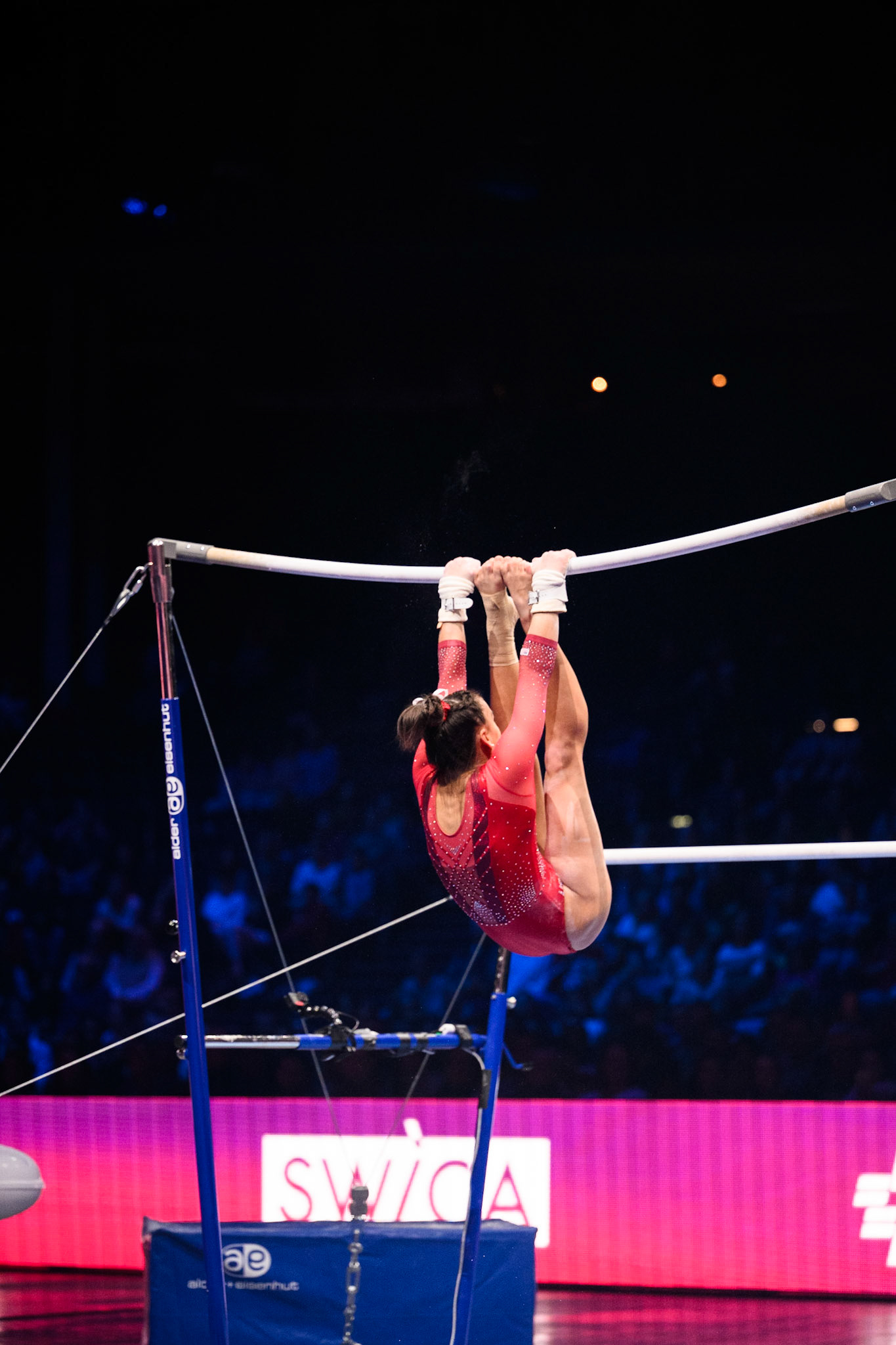 Swiss Cup Zurich 2022, Final, Uneven BarsDepicted: Addison FattaPhoto taken in Zurich, SUI on 2022-11-27Photo credits should read: Norman Seibert, CC BY-SA 4.0NIKON Z 9, NIKKOR Z 70-200mm f/2.8 VR S¹⁄₁₆₀₀ Sek. bei ƒ / 2,8File: DSC_3070.NEF