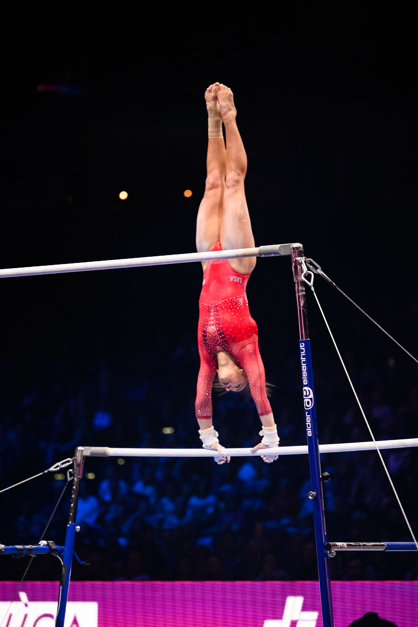 Swiss Cup Zurich 2022, Final, Uneven BarsDepicted: Addison FattaPhoto taken in Zurich, SUI on 2022-11-27Photo credits should read: Norman Seibert, CC BY-SA 4.0NIKON Z 9, NIKKOR Z 70-200mm f/2.8 VR S¹⁄₁₆₀₀ Sek. bei ƒ / 2,8File: DSC_3089.NEF