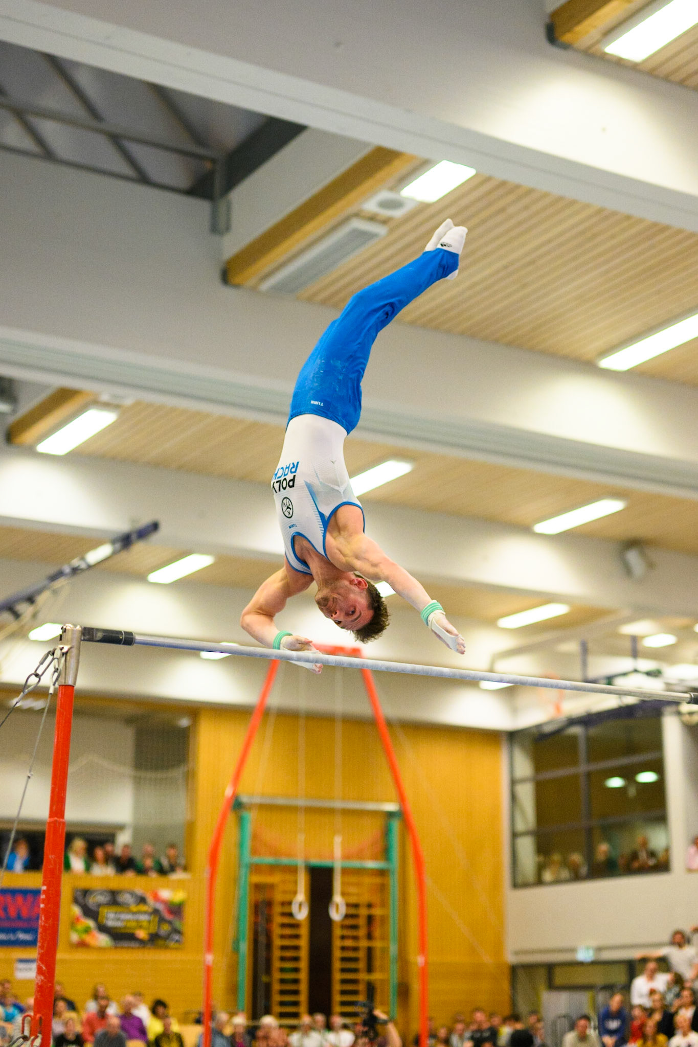 1. Bundesliga Kunstturnen: KTV Straubenhardt vs. TuS Vinnhorst, Competition, Horizontal BarDepicted: Andreas BretschneiderPhoto taken in Straubenhardt, DEU on 2023-04-22Photo credits should read: Norman SeibertNIKON Z 9, NIKKOR Z 50mm f/1.2 S¹⁄₁₂₅₀ Sek. bei ƒ / 1,6File: DSC_9877.NEF
