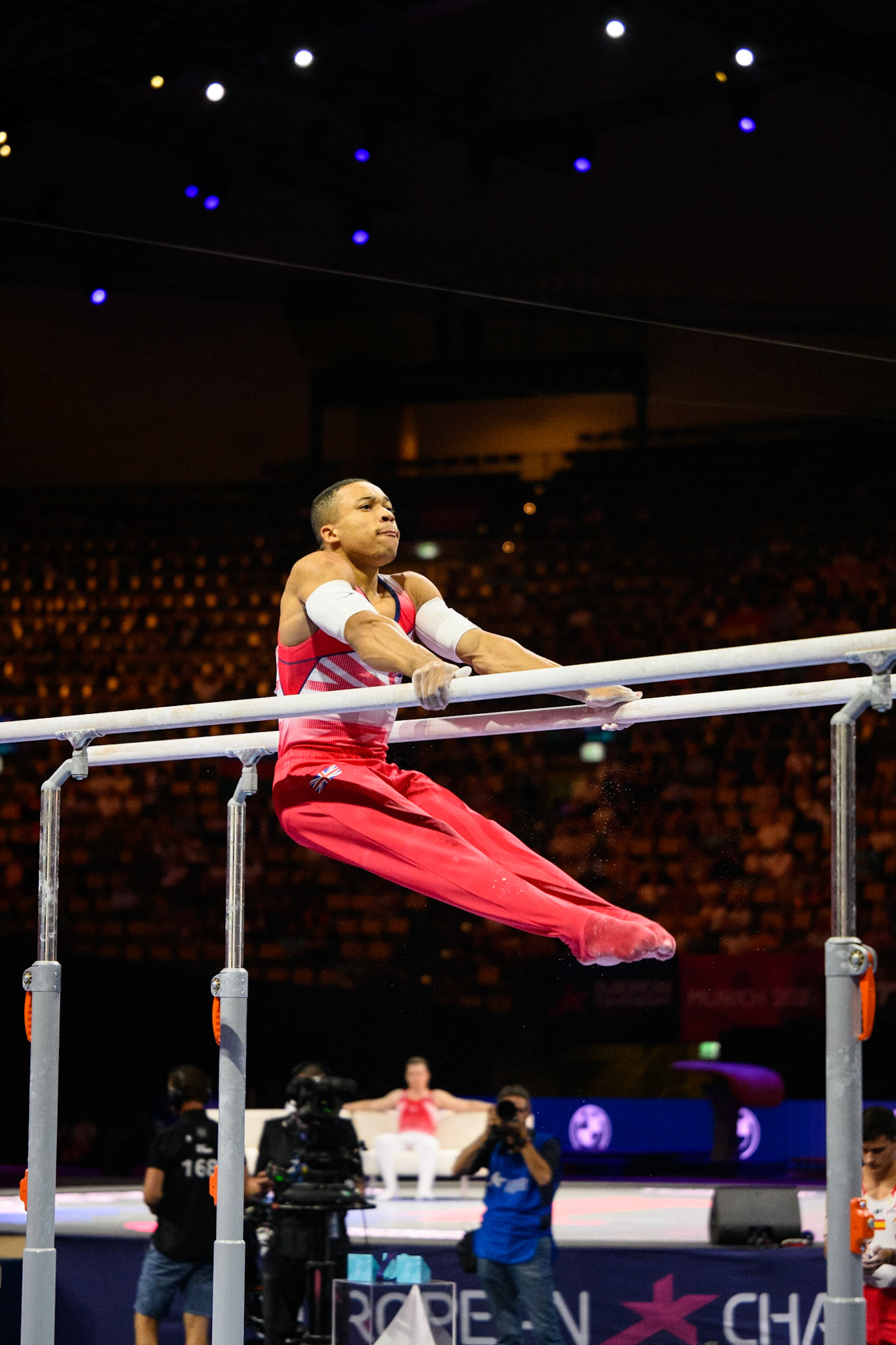 European Championships 2022, Apparatus Final, Parallel BarsDepicted: Joe FraserPhoto taken in Munich, DEU on 2022-08-21Photo credits should read: Norman Seibert, CC BY-SA 4.0NIKON Z 9, NIKKOR Z 70-200mm f/2.8 VR S¹⁄₁₆₀₀ Sek. bei ƒ / 2,8File: DSC_5550.NEF