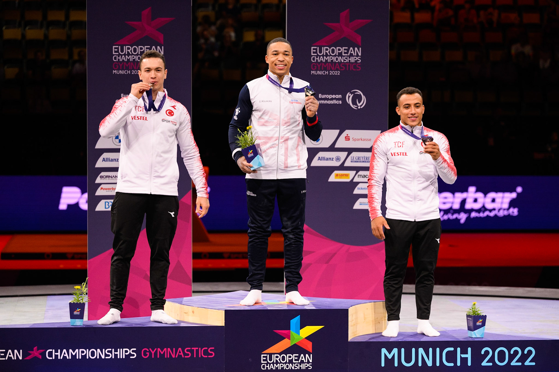 Senior Men All-around Victory ceremony