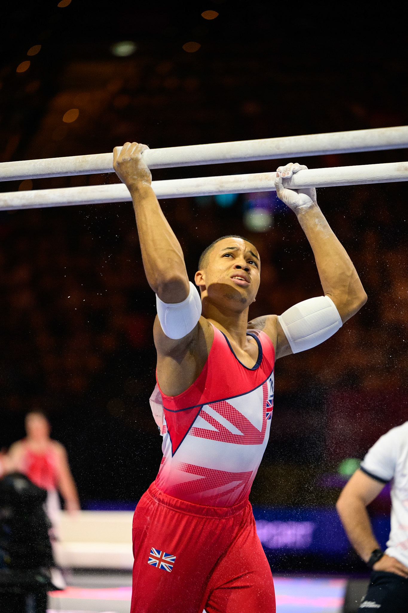 European Championships 2022, Apparatus Final, Parallel BarsDepicted: Joe FraserPhoto taken in Munich, DEU on 2022-08-21Photo credits should read: Norman Seibert, CC BY-SA 4.0NIKON Z 9, NIKKOR Z 70-200mm f/2.8 VR S¹⁄₁₆₀₀ Sek. bei ƒ / 2,8File: DSC_5521.NEF
